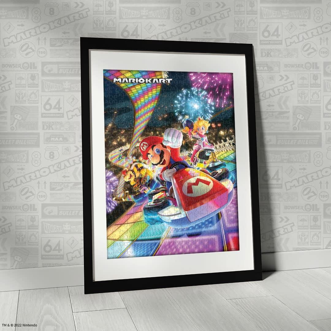 Rompecabezas 1000 Piezas Mario Kart Rainbow Road USAOpoly