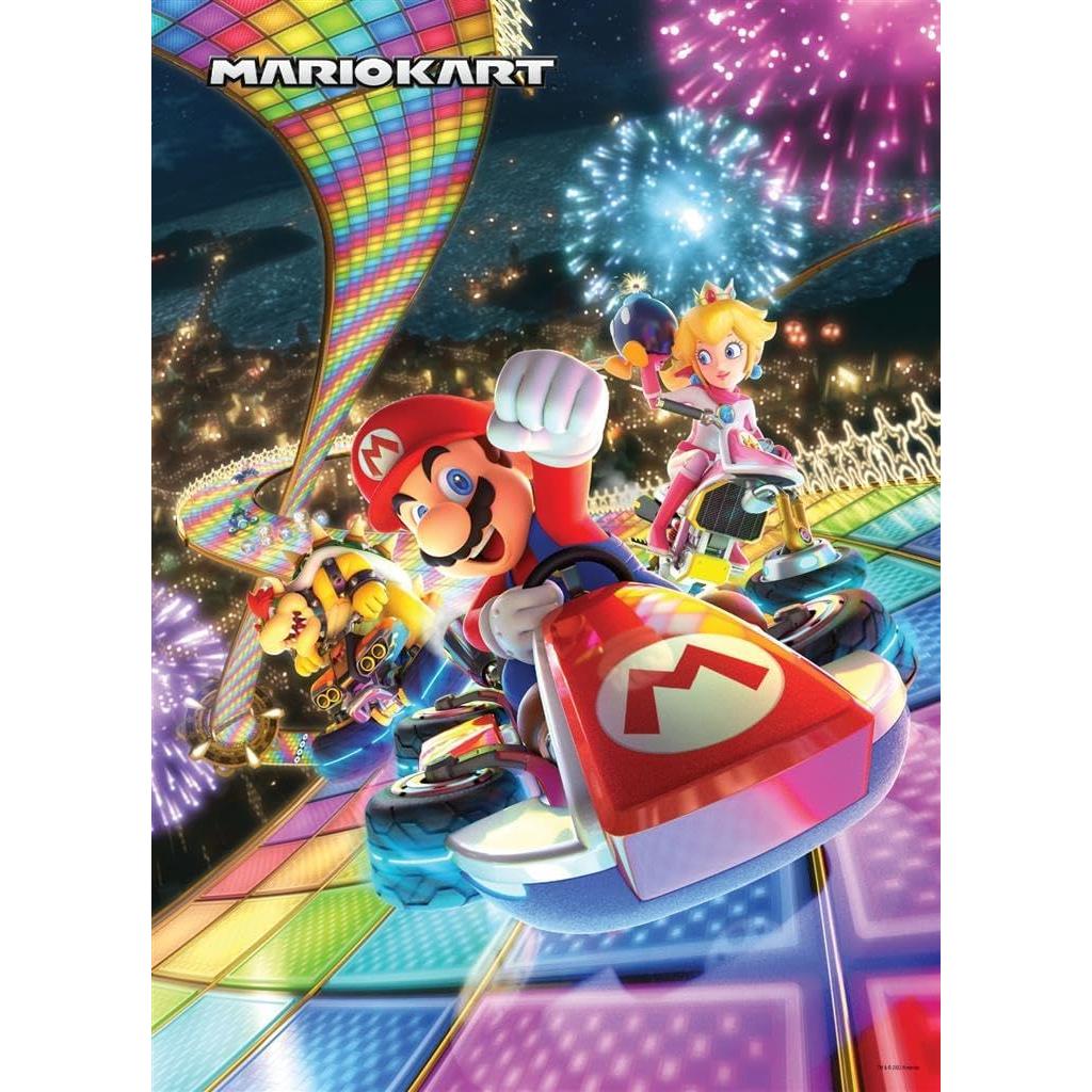 Rompecabezas 1000 Piezas Mario Kart Rainbow Road USAOpoly