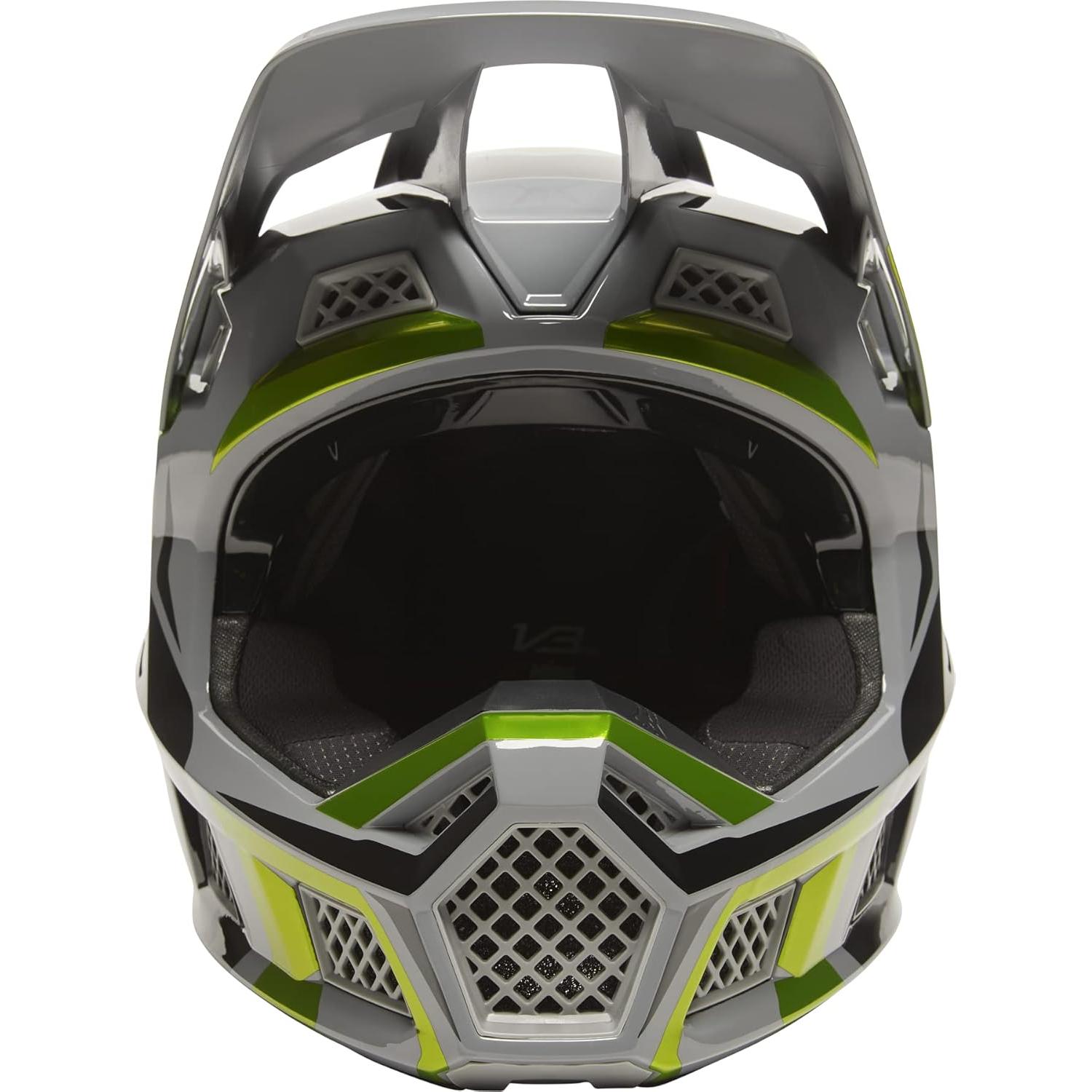 Casco de Motocross Fox Racing V3 RS MIPS Amarillo Pequeño
