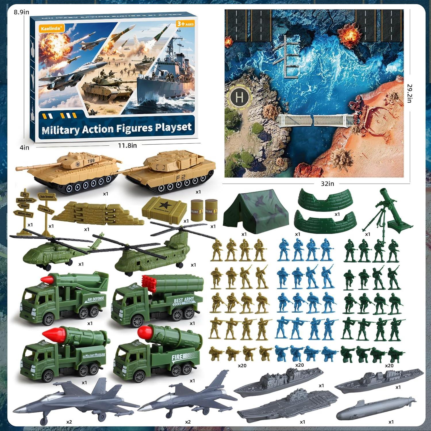 Set de Juguetes de Soldados Militares Shantou 20 Figuras 0.98kg