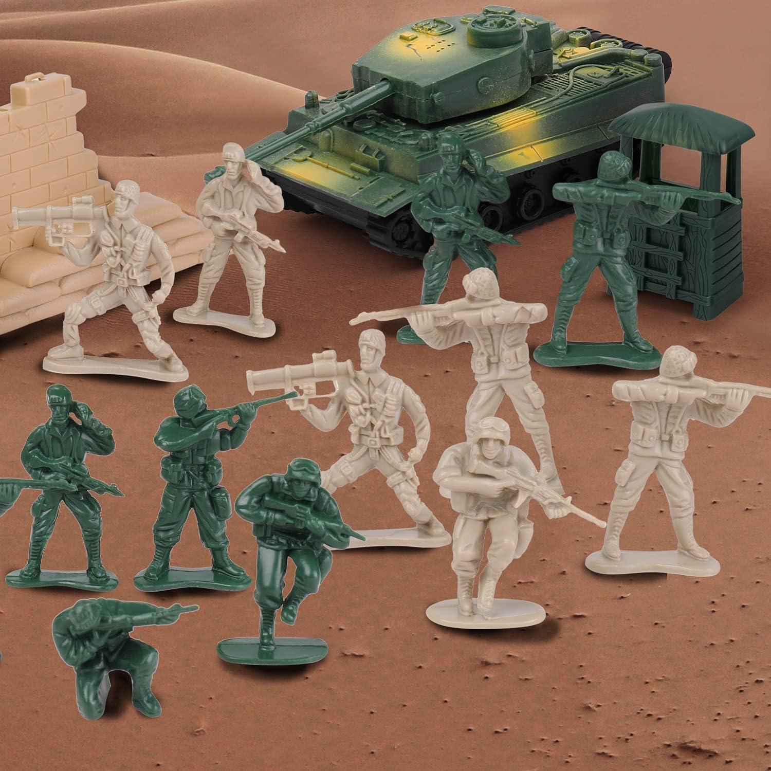 Juego de Figuras de Acción Militar Flexzion - 100 Pcs