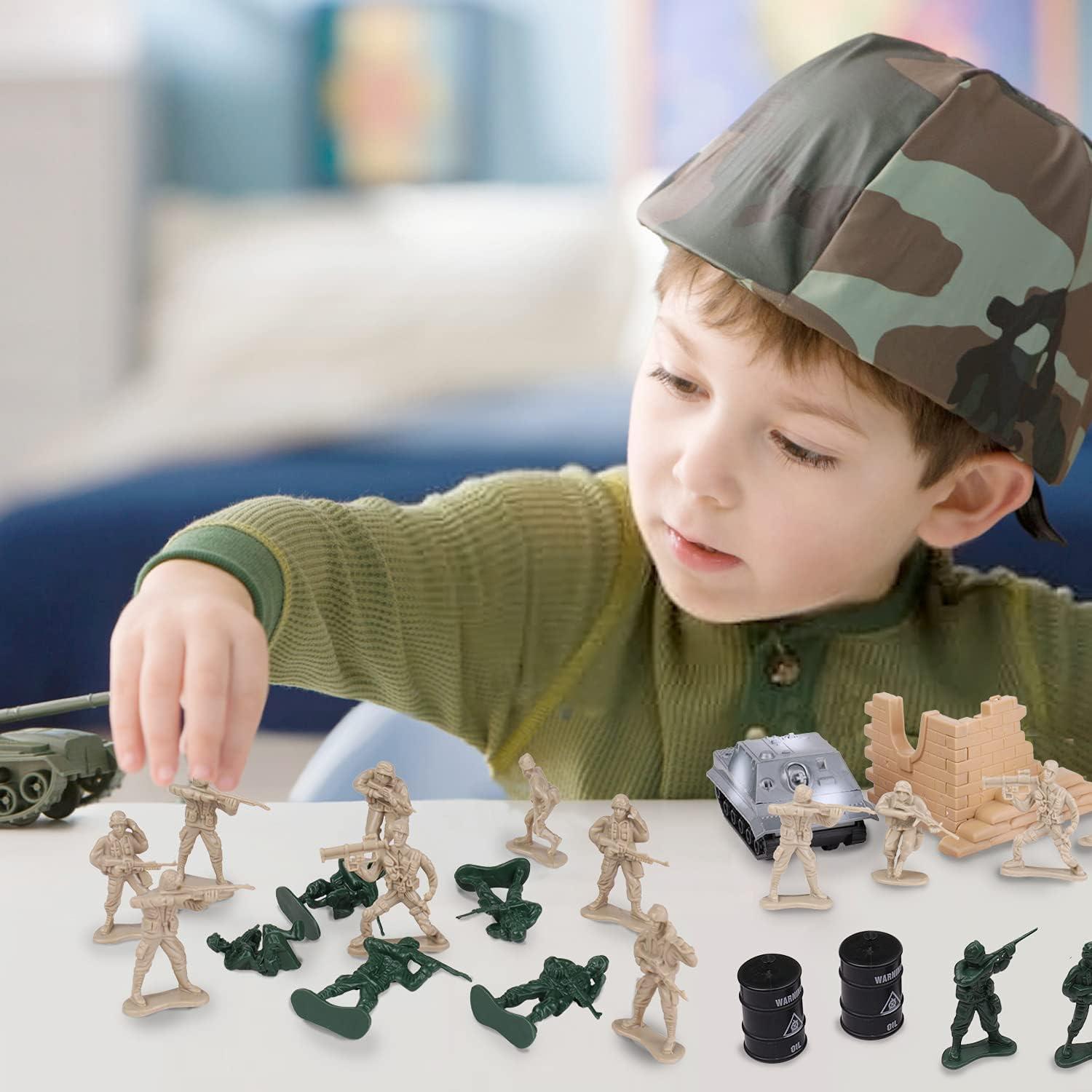 Juego de Figuras de Acción Militar Flexzion - 100 Pcs