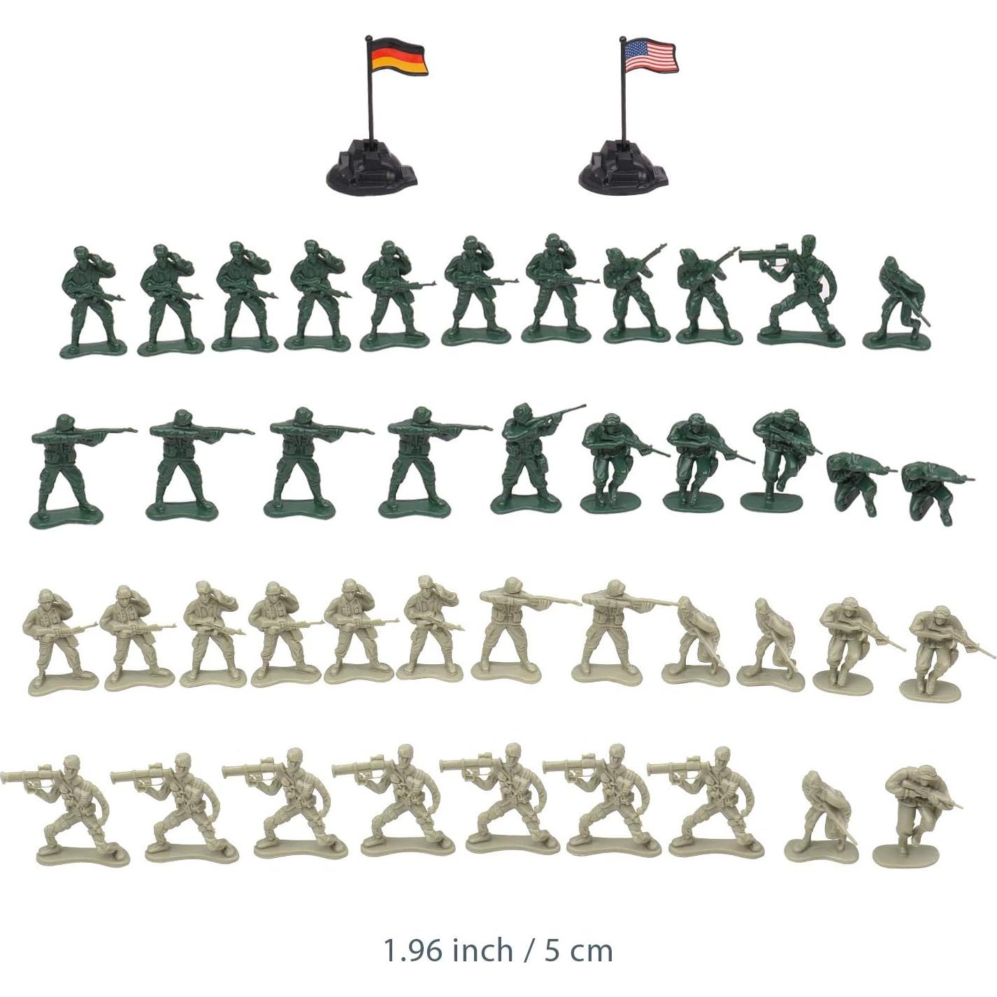 Juego de Figuras de Acción Militar Flexzion - 100 Pcs