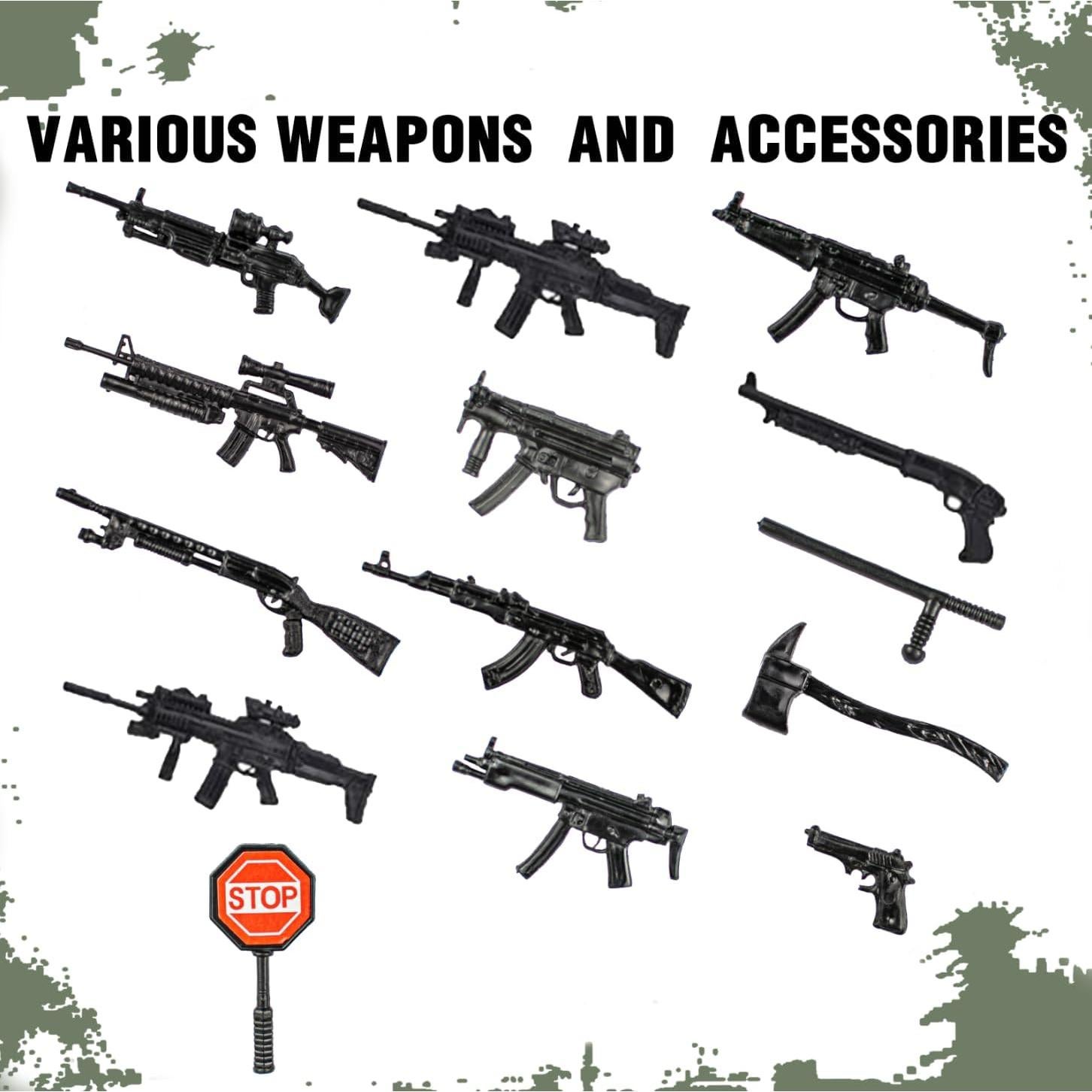 Set de Figuras de Acción Militar 10PCS - Ejército EE. UU. con Vehículos y Armas