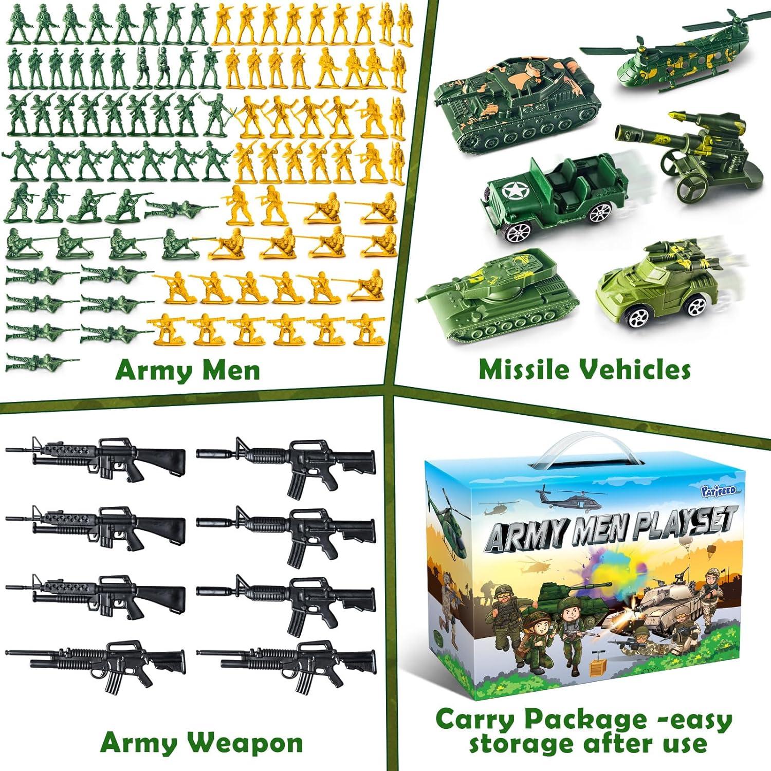 Juego de Soldados de Plástico PATIFEED - 52 Piezas