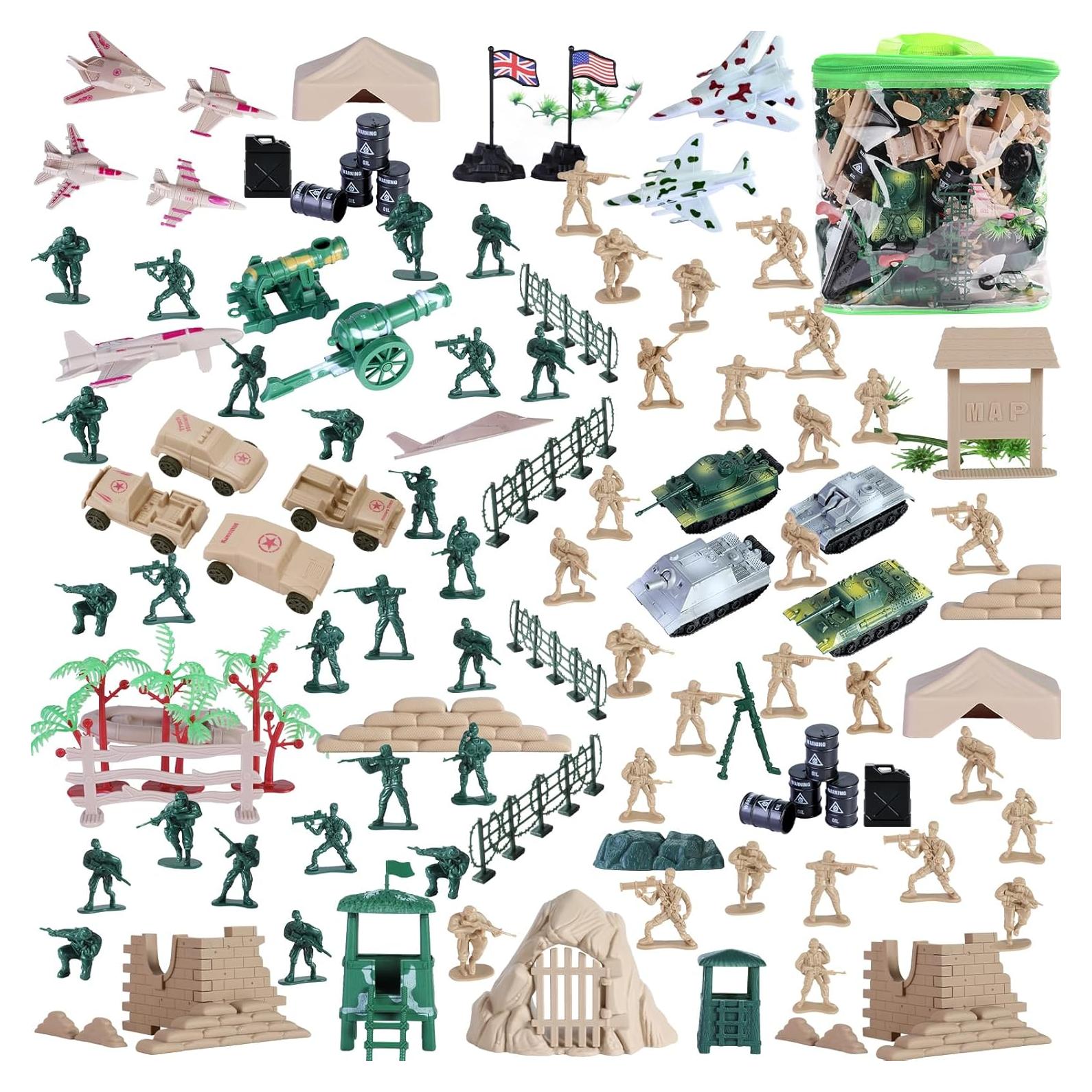 Juego de Juguetes de Base Militar 180 Piezas CHAXUNTEN