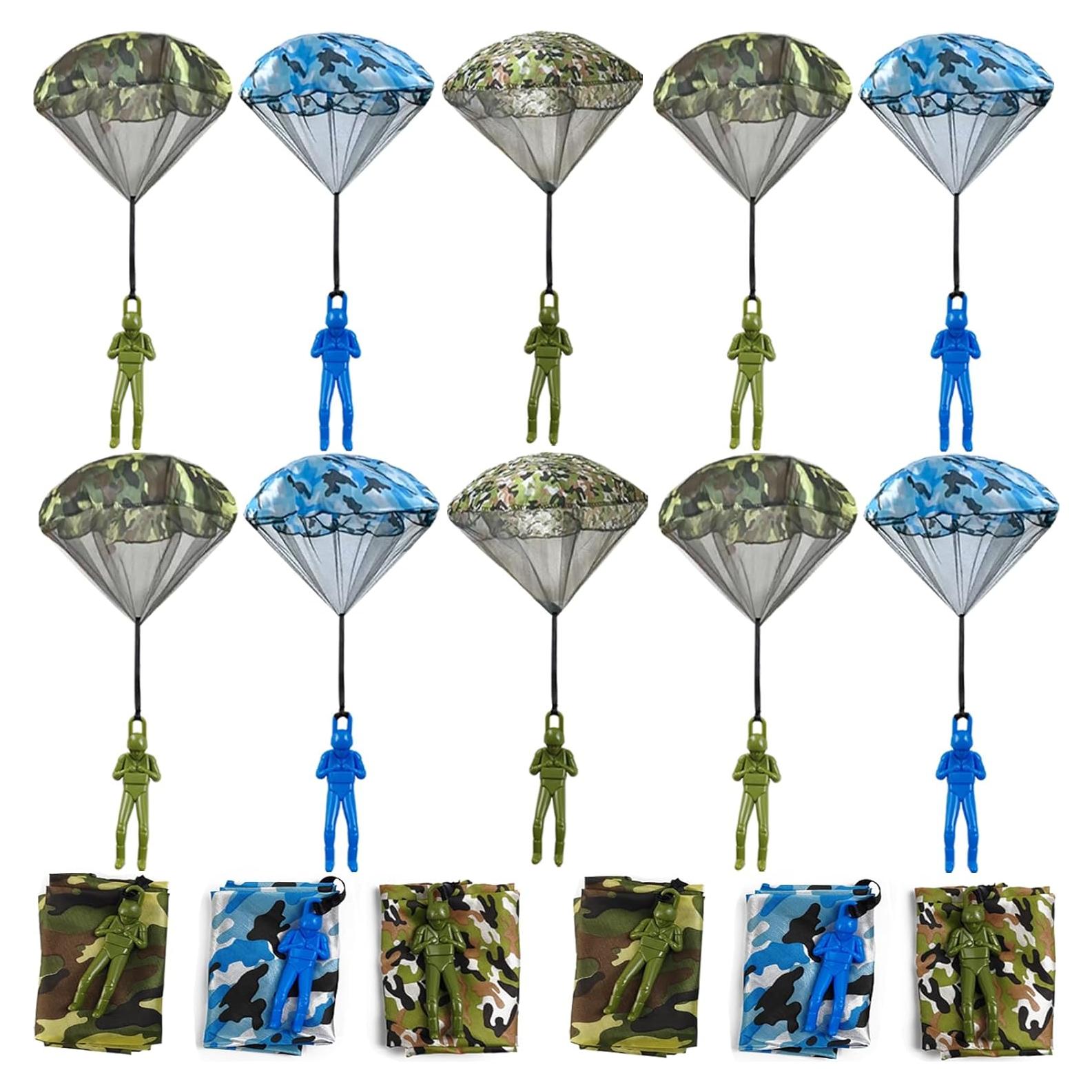 15 Juguetes de Paracaídas Camuflados ROYHOO para Niños