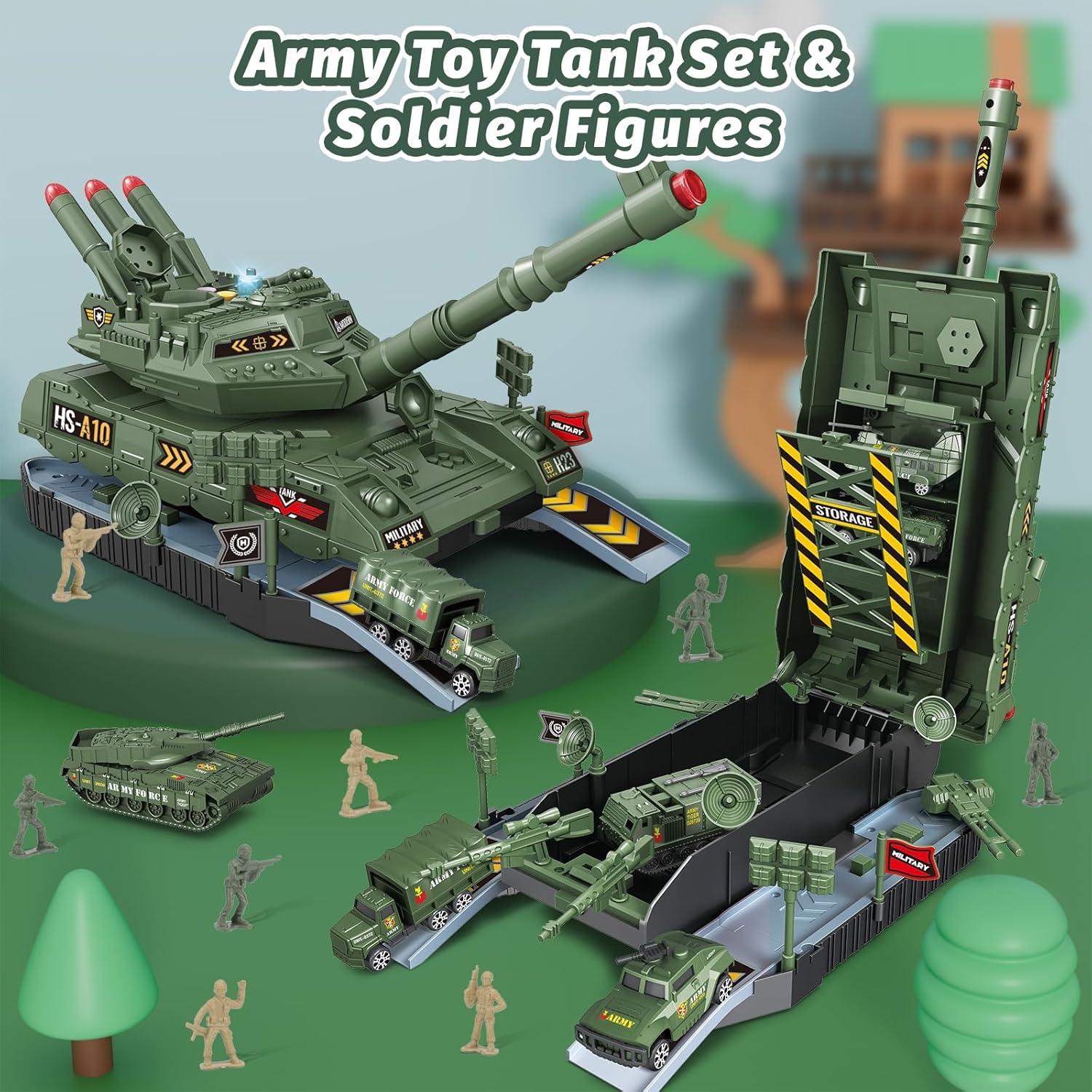 Juego de Tanques Militares Yctoys 6 Piezas con Sonido y Luz