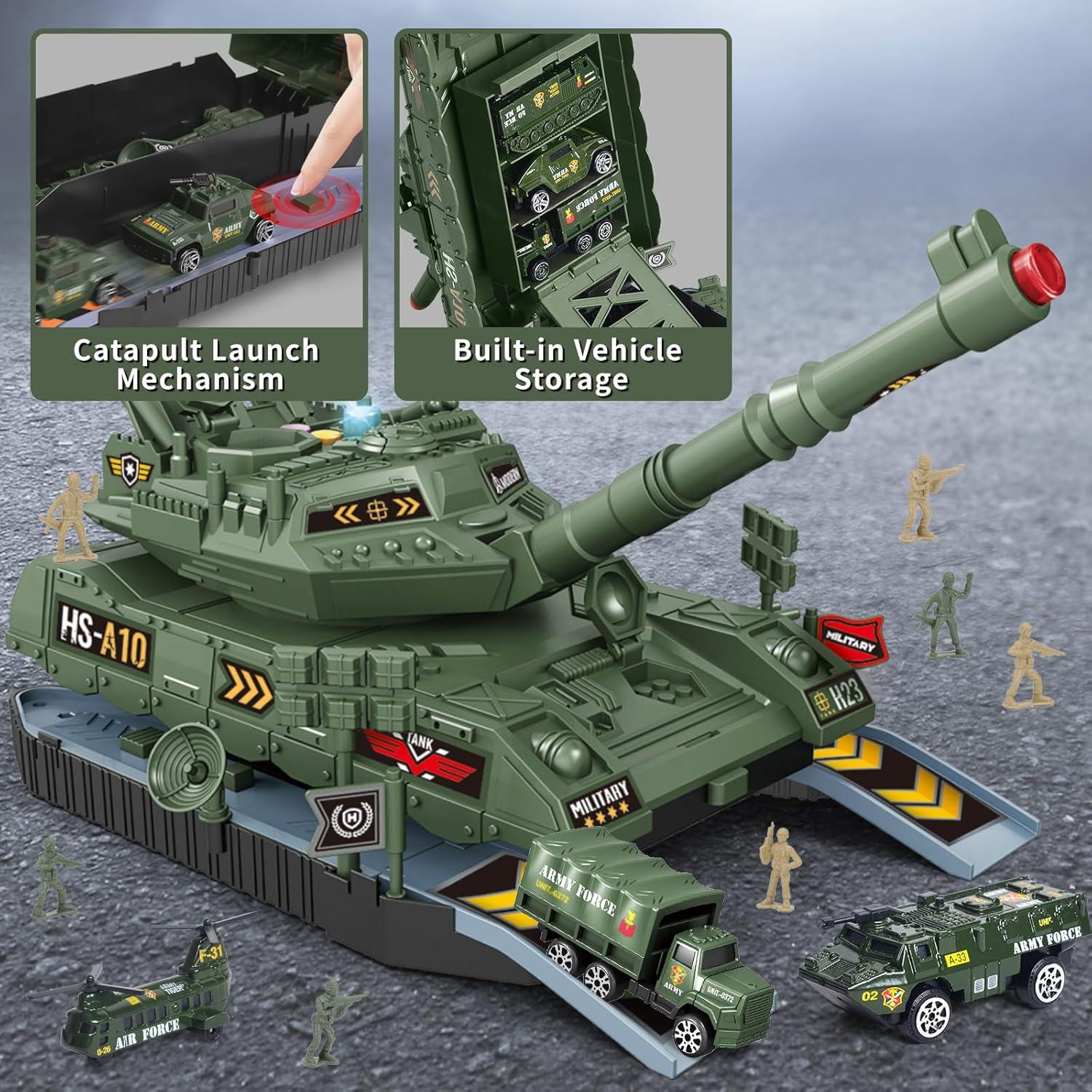 Juego de Tanques Militares Yctoys 6 Piezas con Sonido y Luz
