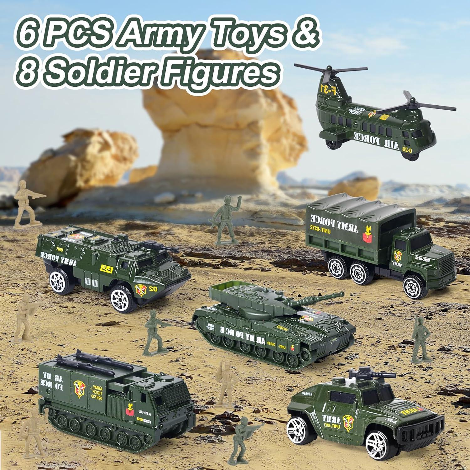 Juego de Tanques Militares Yctoys 6 Piezas con Sonido y Luz