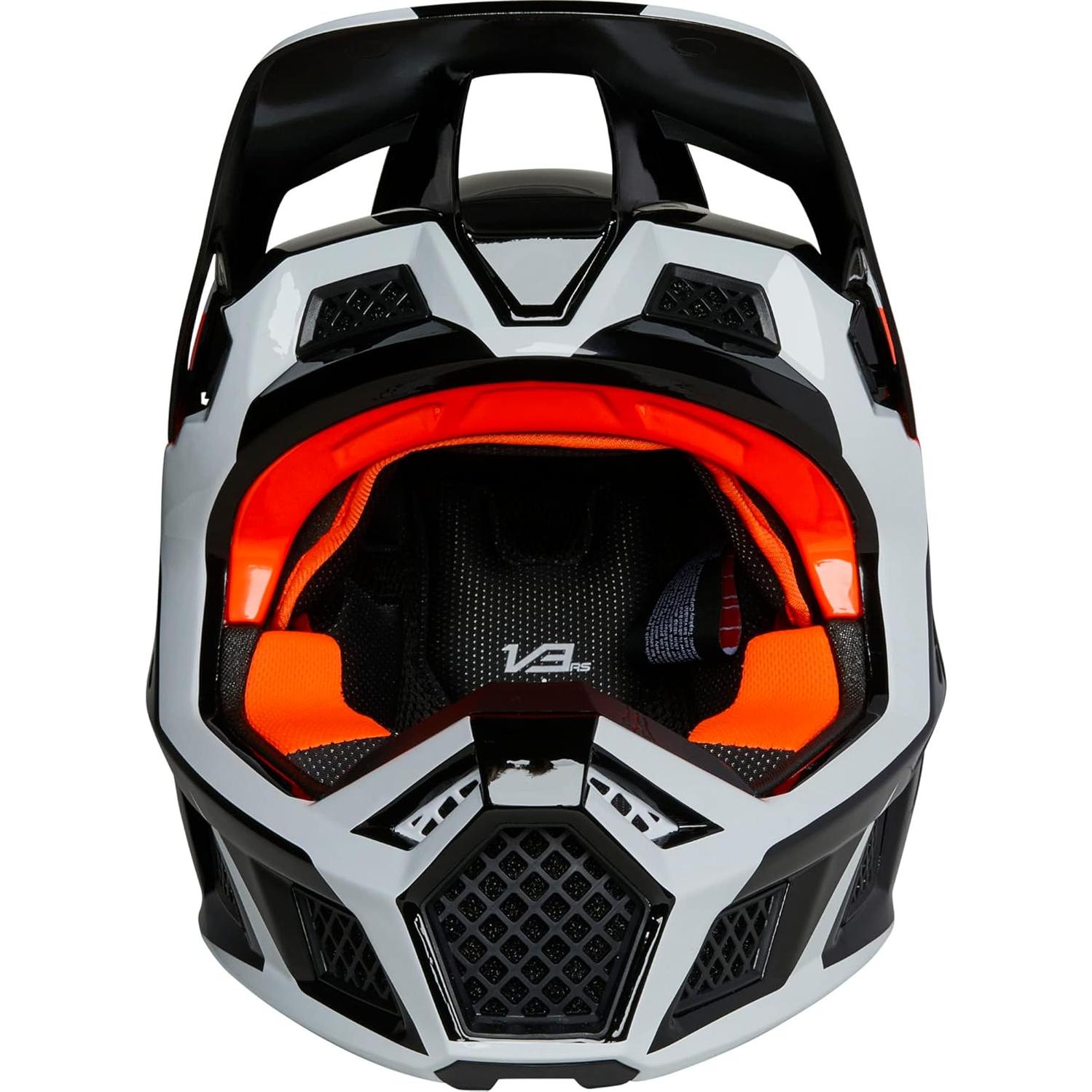 Casco de Motocross Fox Racing V3 RS DVIDE Negro X-Grande