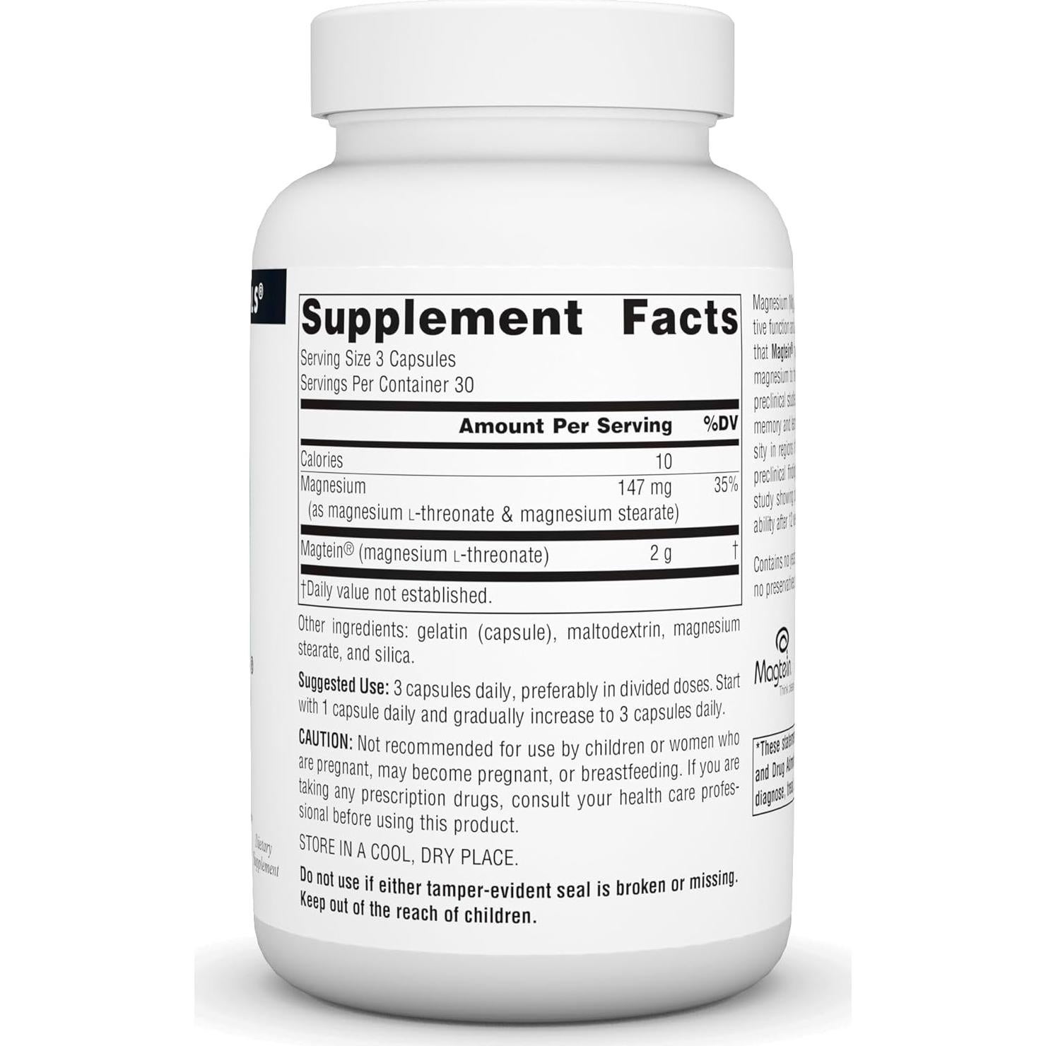 Source Naturals Magtein Magnesio L-Treonato 667mg 90 Cápsulas