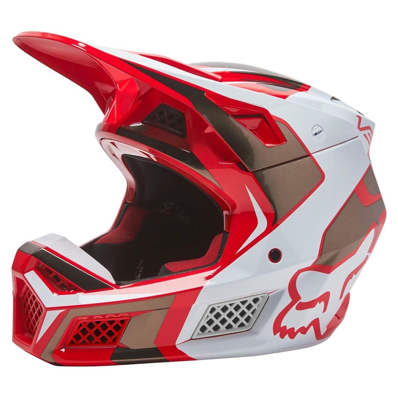 Casco de Motocross Fox Racing V3 RS MIPS Rojo Brillante Pequeño