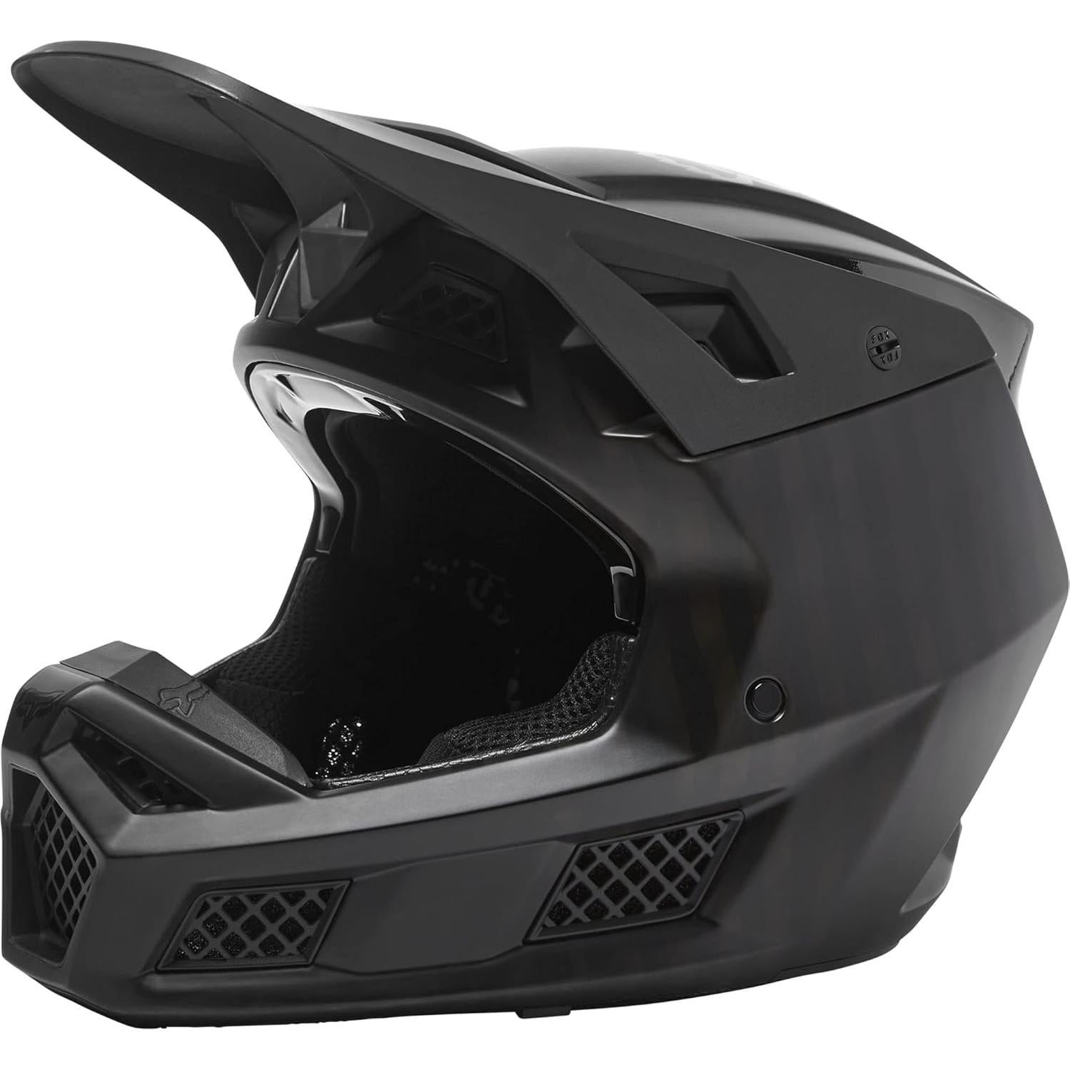Casco de Motocross Fox Racing V3 RS, Negro Carbón, Pequeño