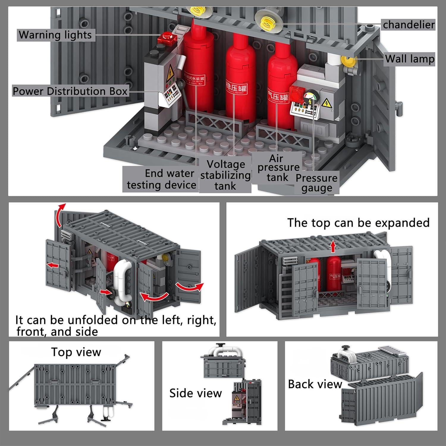 Juguete de Construcción Militar GUANGDONG 57 Piezas Tanque
