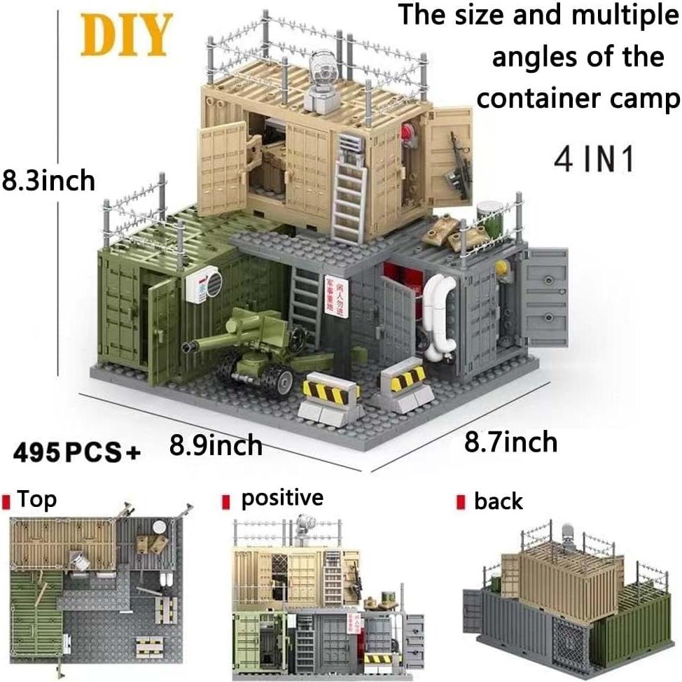 Juguete de Construcción Militar GUANGDONG 57 Piezas Tanque