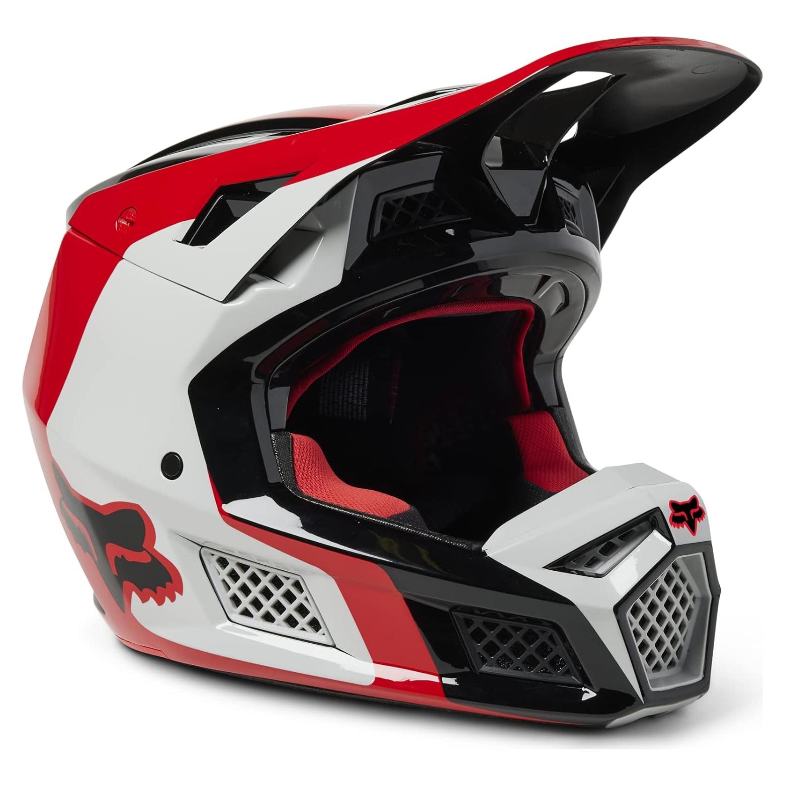 Casco de Motocross Fox Racing V3 RS MIPS, Rojo EFEKT
