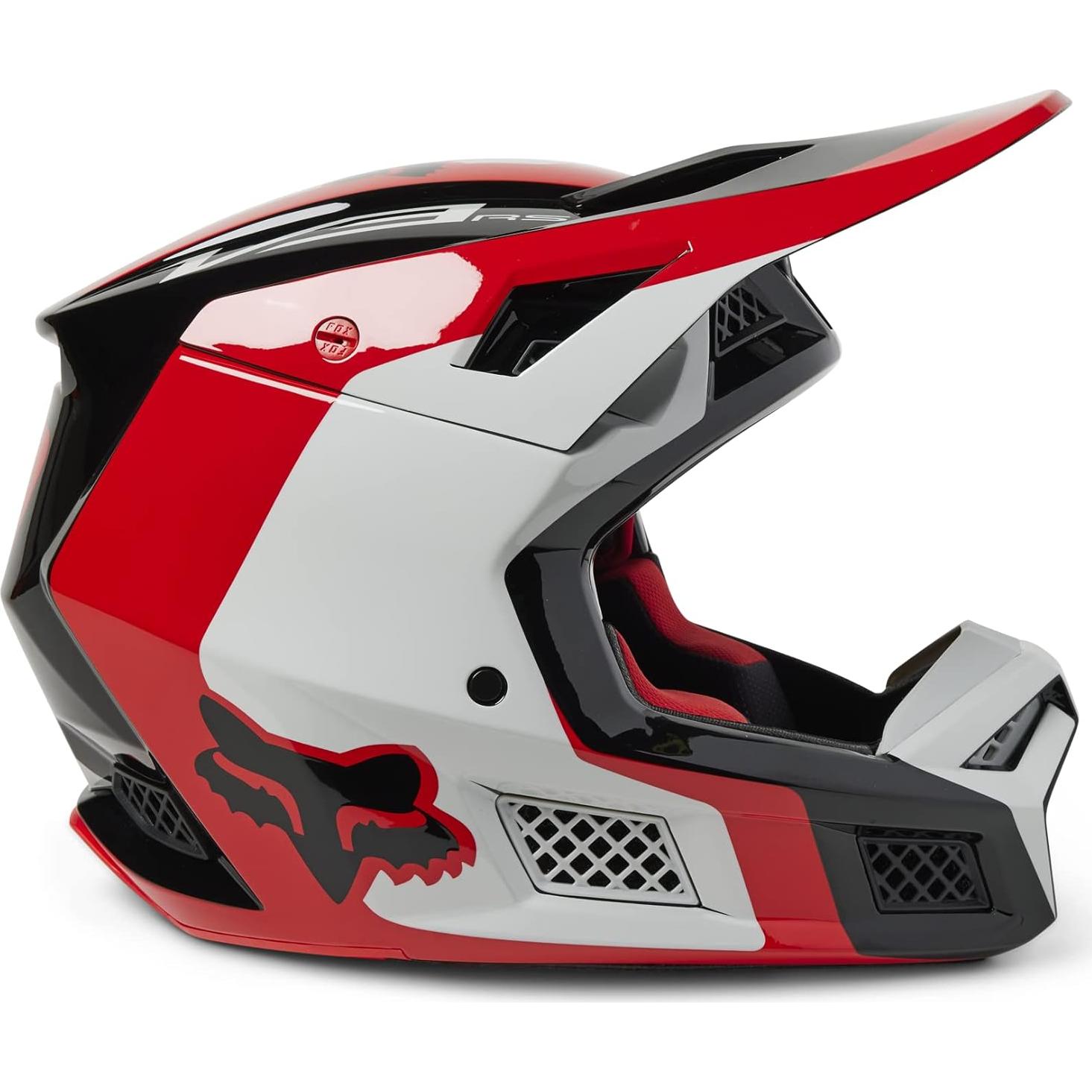 Casco de Motocross Fox Racing V3 RS MIPS, Rojo EFEKT
