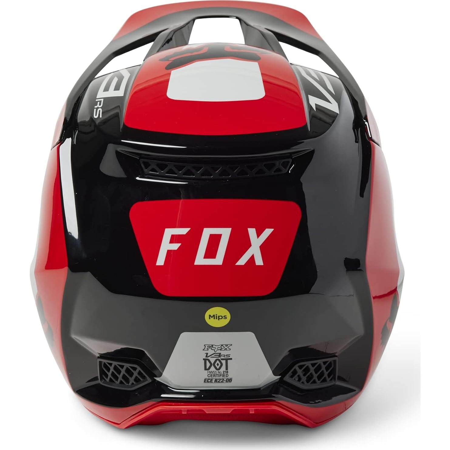 Casco de Motocross Fox Racing V3 RS MIPS, Rojo EFEKT
