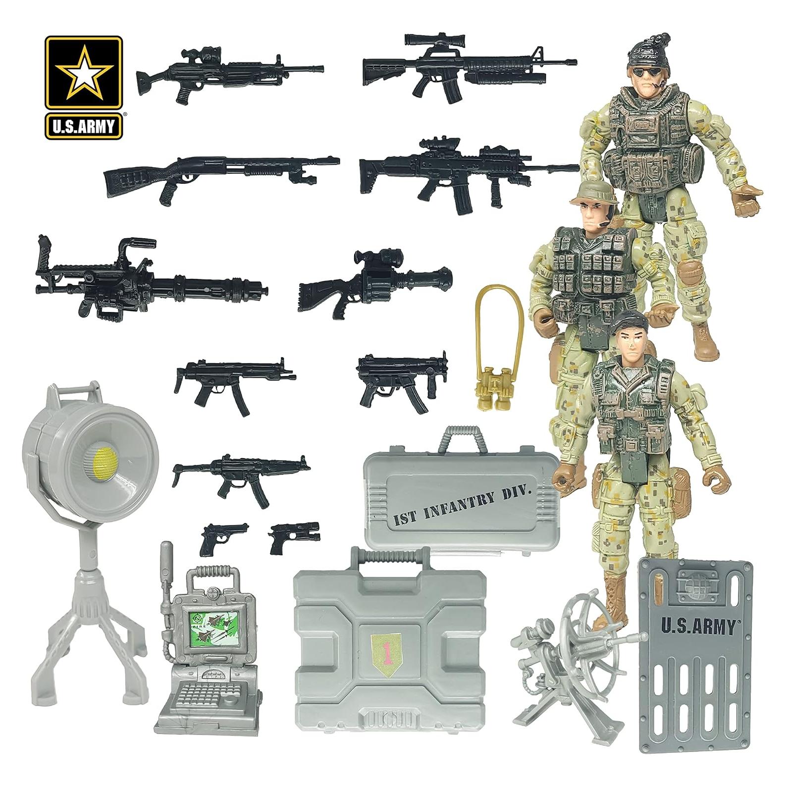 Juego de Playset de Reconocimiento Ejército EE. UU. 22 Piezas