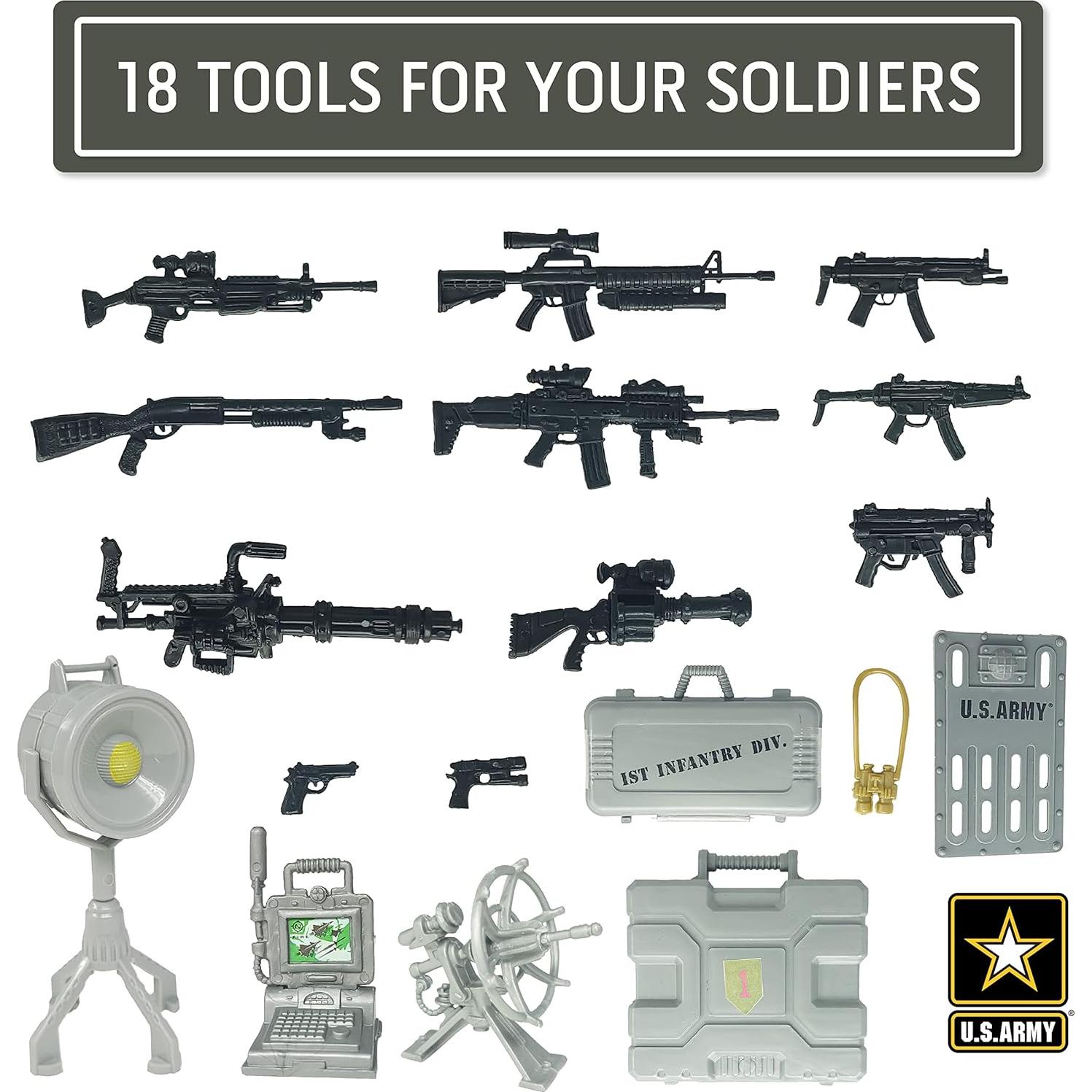 Juego de Playset de Reconocimiento Ejército EE. UU. 22 Piezas