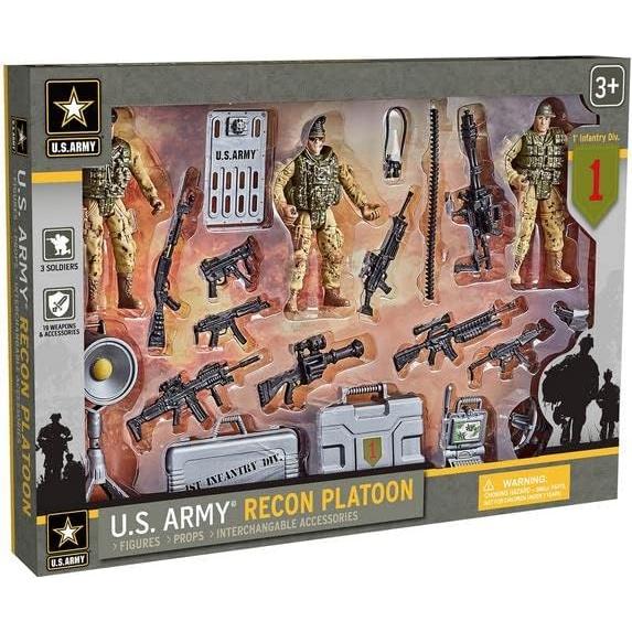 Juego de Playset de Reconocimiento Ejército EE. UU. 22 Piezas