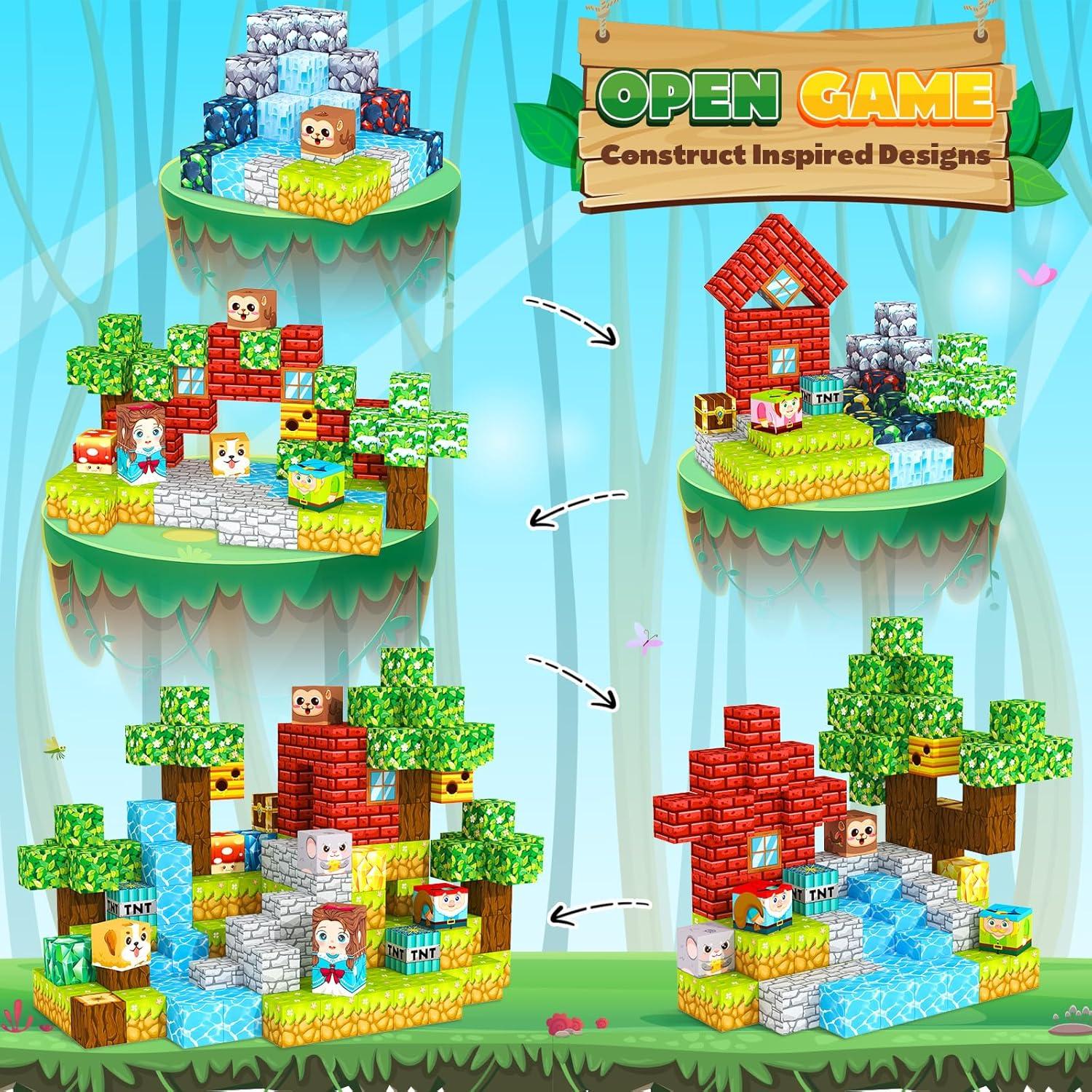 Bloques Magnéticos de Construcción ORZbb 150 Piezas 2cm