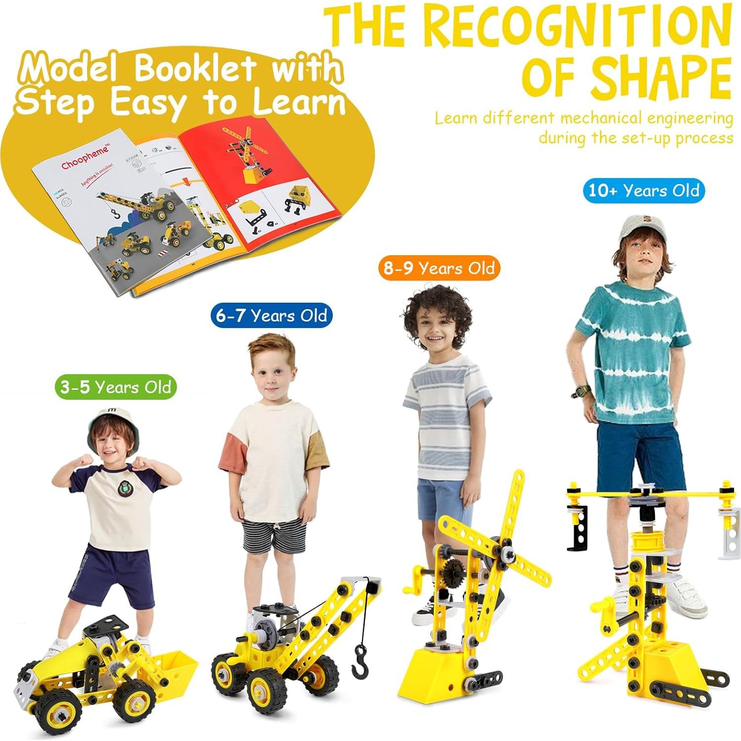 Kit de Juguetes STEM 10 en 1 Yuanyi para Niños 5+ Años