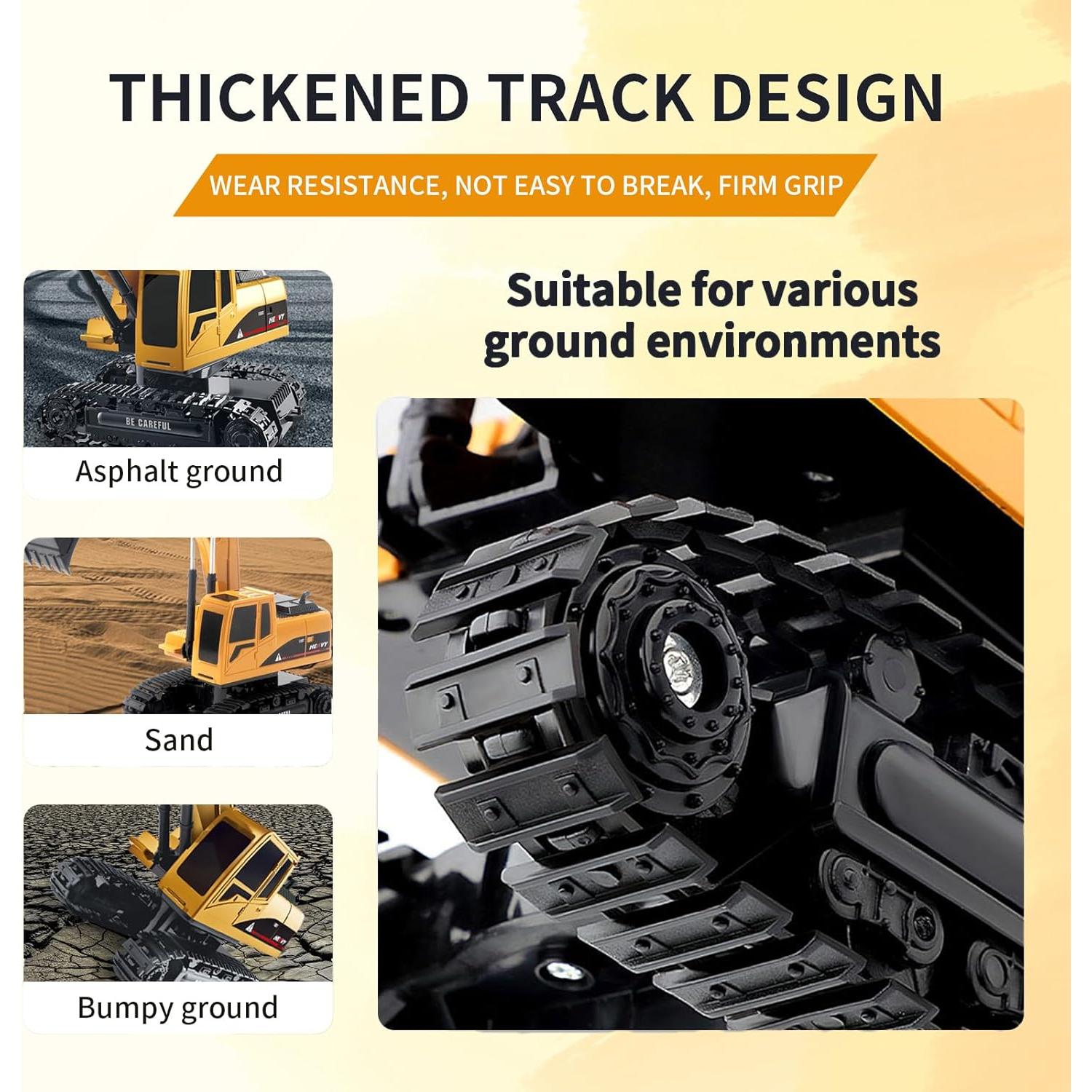 Excavadora RC MQDMINI - Juguete de Construcción 27.94 cm