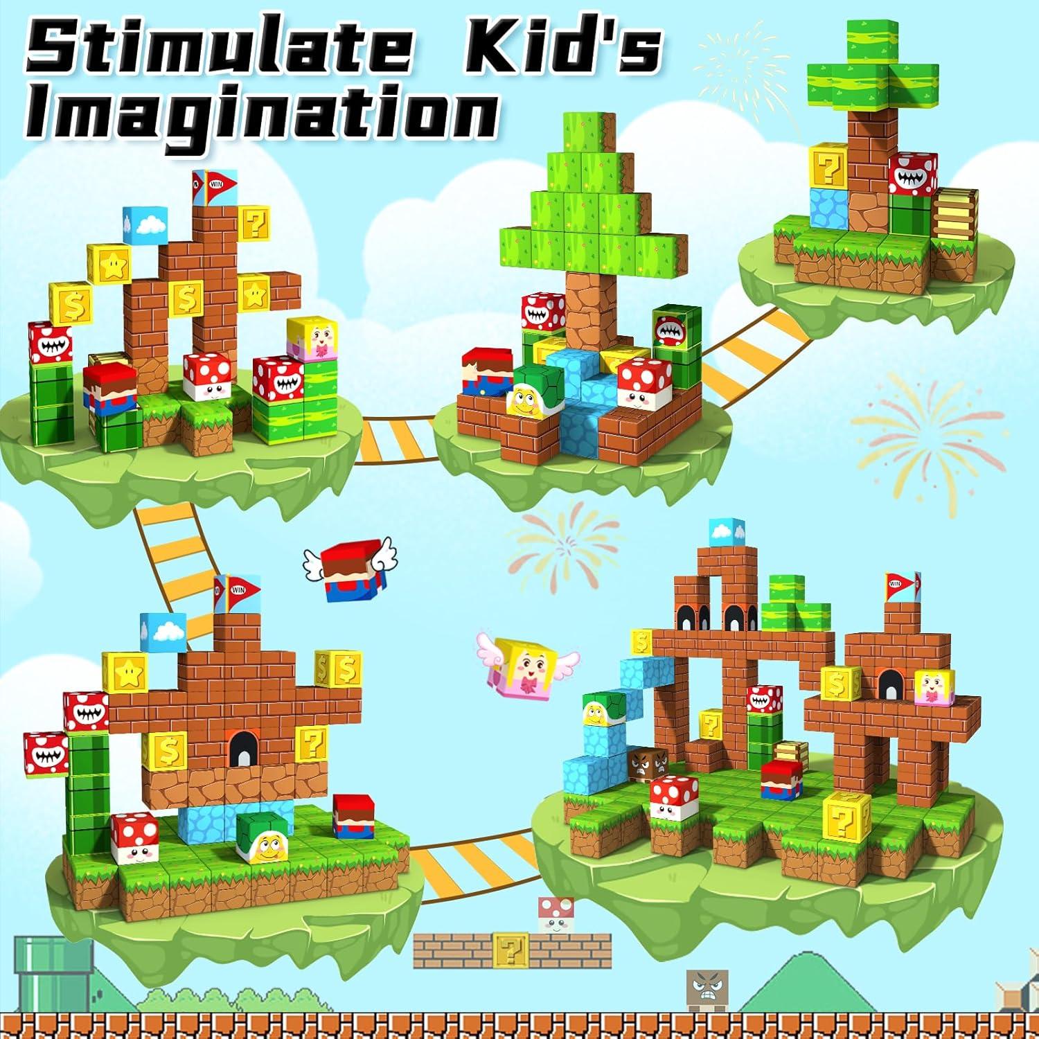 Bloques Magnéticos KAEILORU 48PCS 3.07cm Juguetes Educativos