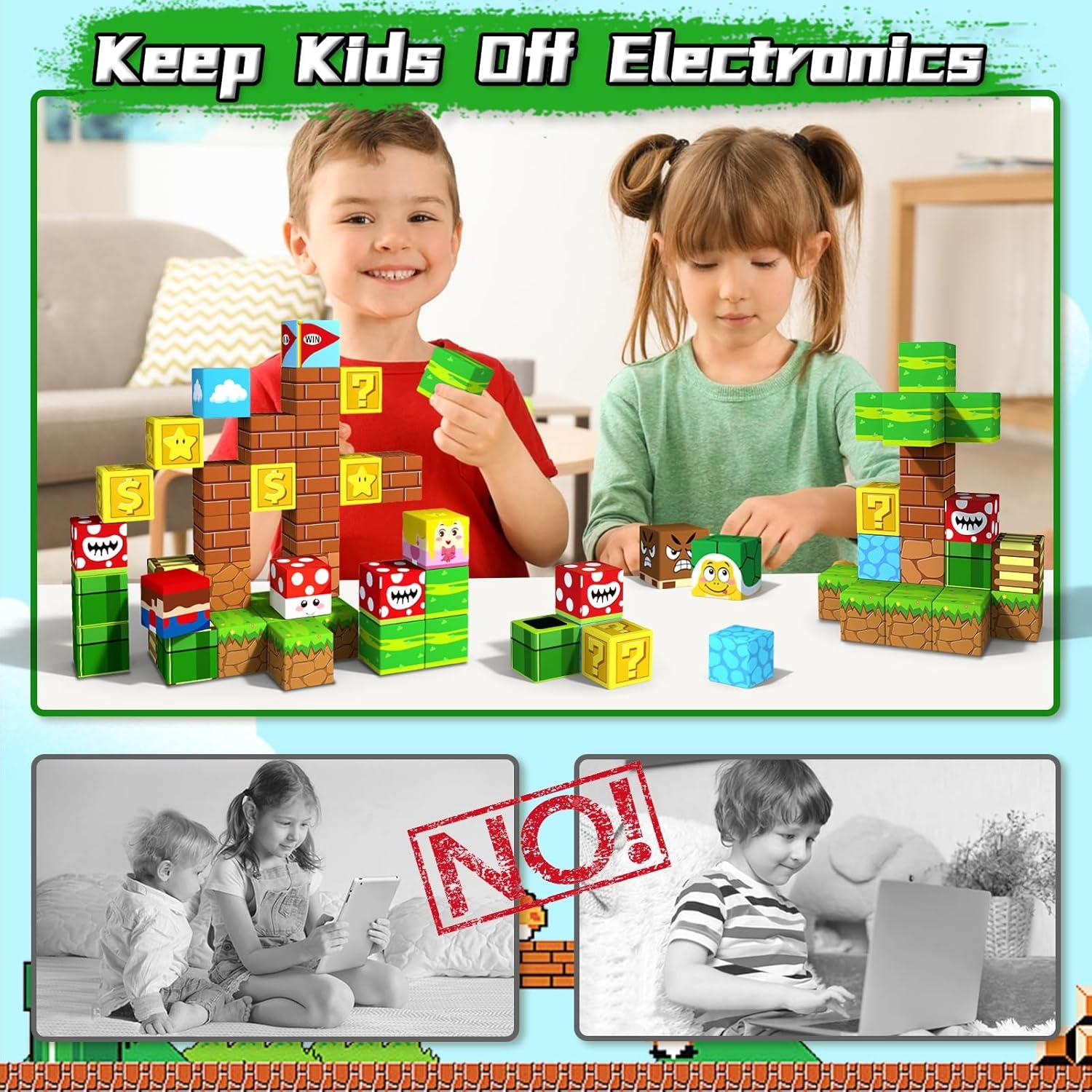 Bloques Magnéticos KAEILORU 48PCS 3.07cm Juguetes Educativos