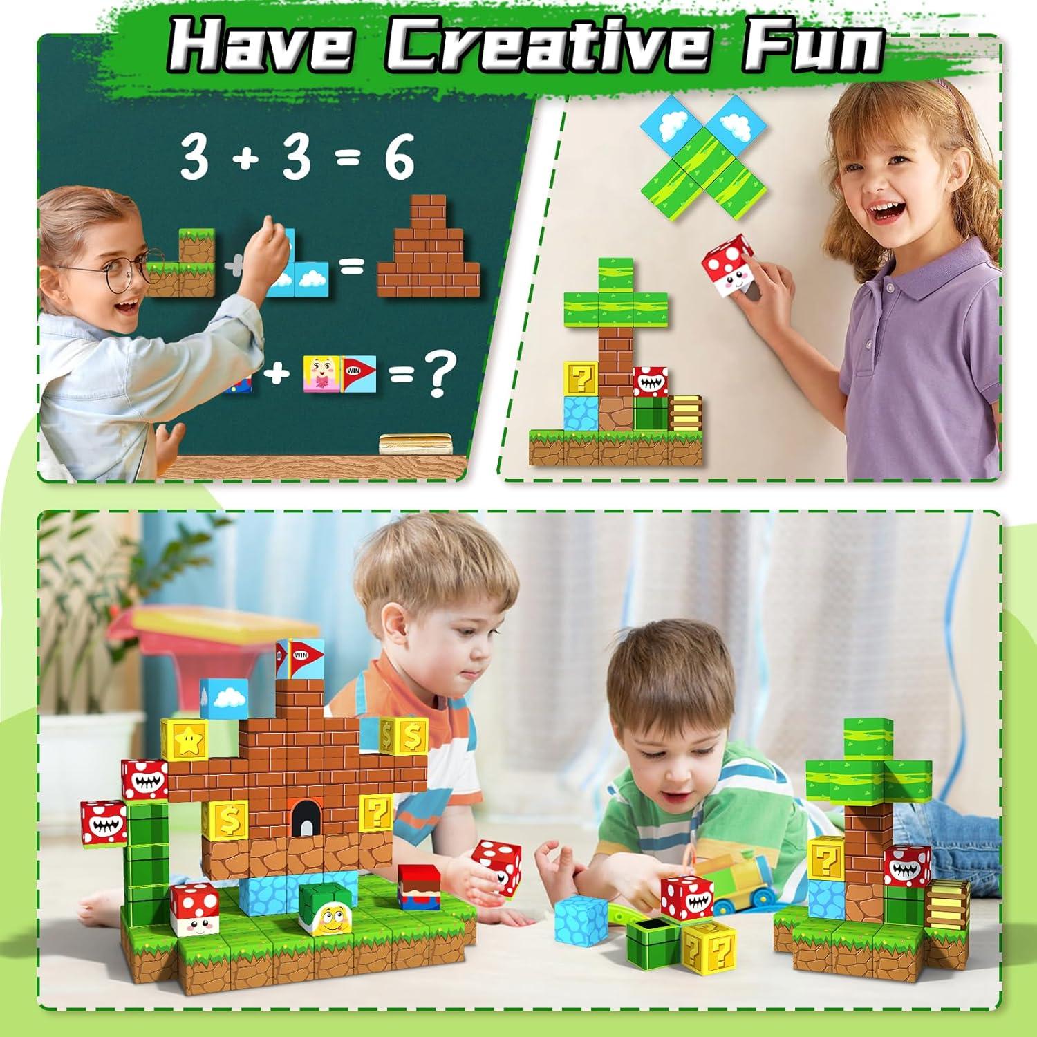 Bloques Magnéticos KAEILORU 48PCS 3.07cm Juguetes Educativos