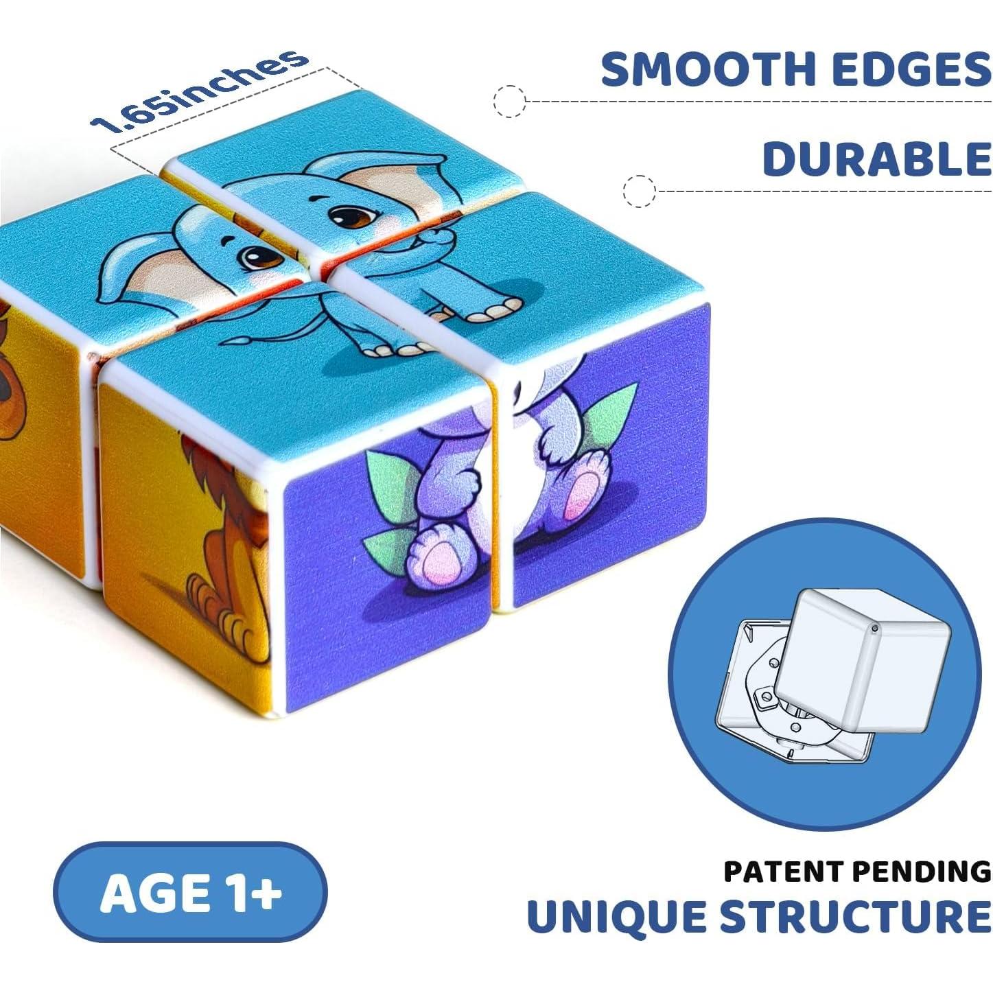 Rompecabezas Magnético 3D Pairez Toys Cubo Animales 4.2cm