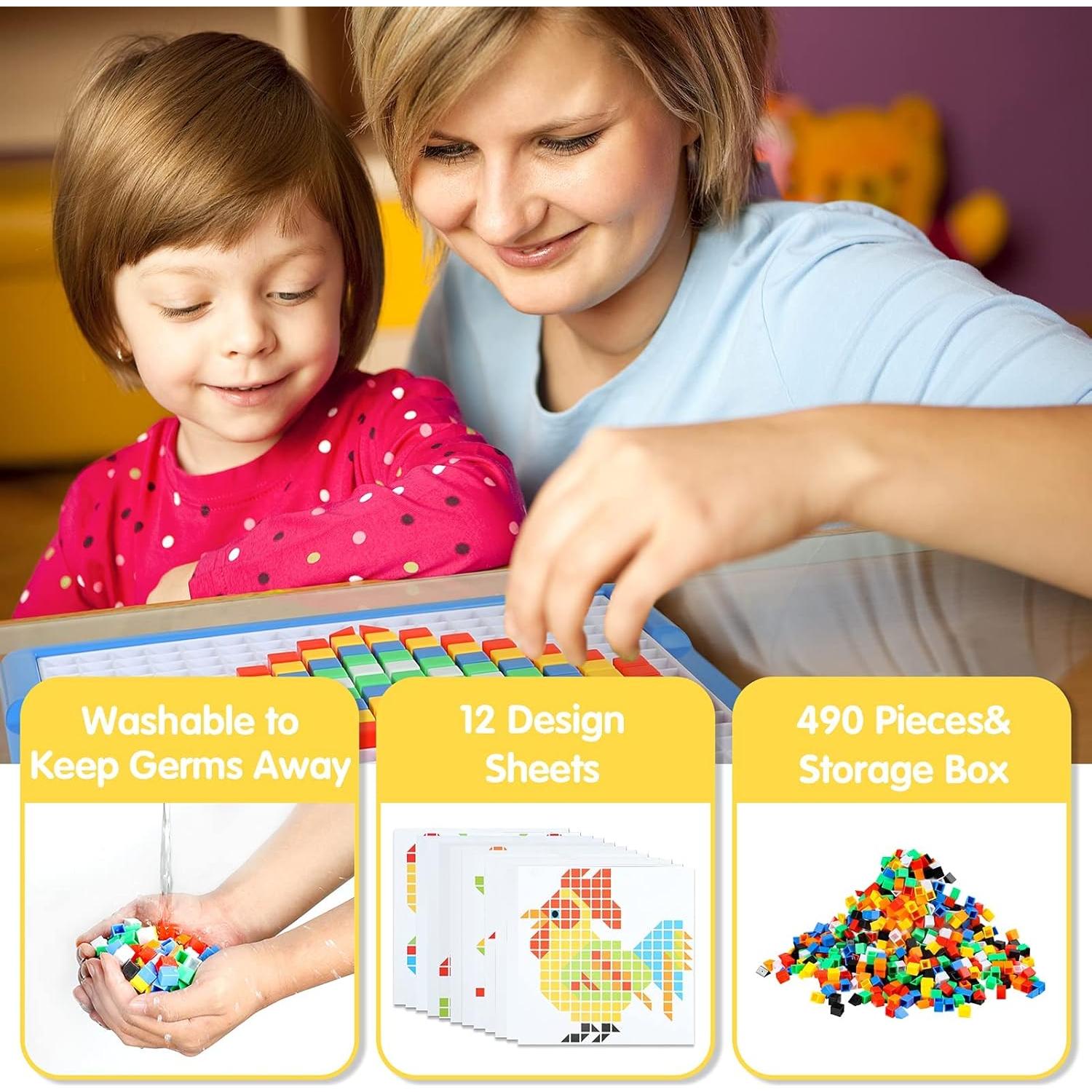 Rompecabezas de Mosaico ZoZoplay 490 Piezas Juguete Educativo