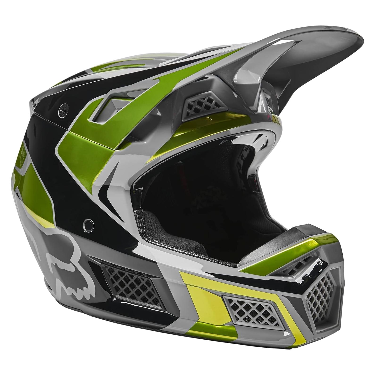 Casco de Motocross Fox Racing V3 RS MIPS Grande Amarillo