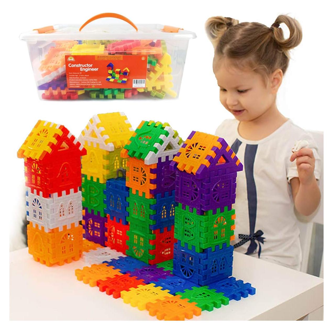 Bloques de Construcción Grandes RAINBOW TOYFROG 96 Piezas