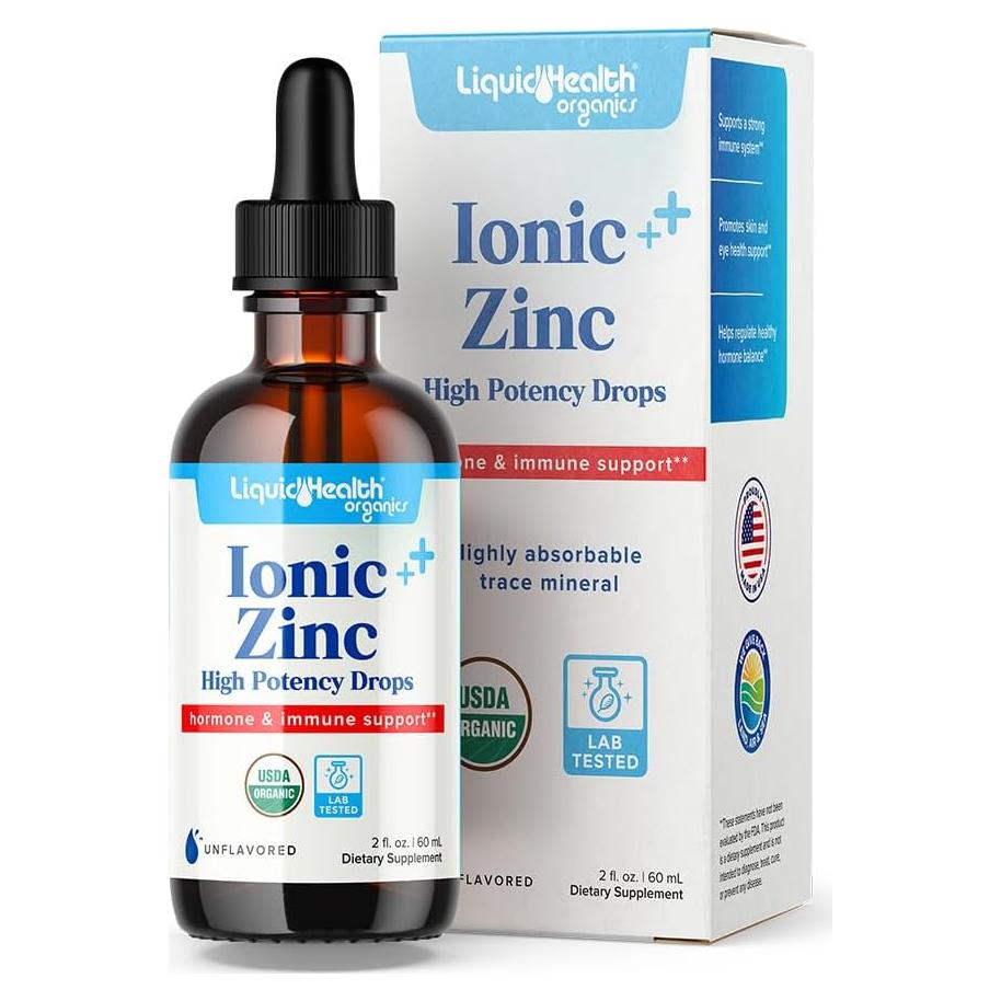 Gotas de Zinc Iónico Liquid Health 59 ml - Suplemento Orgánico