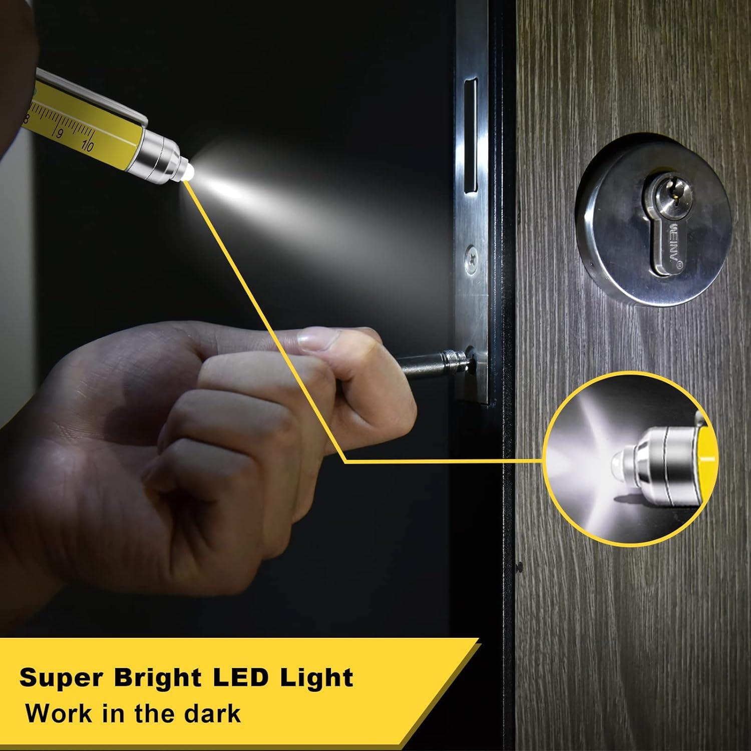 Bolígrafo Multiherramienta 9 en 1 KEZKALS Amarillo