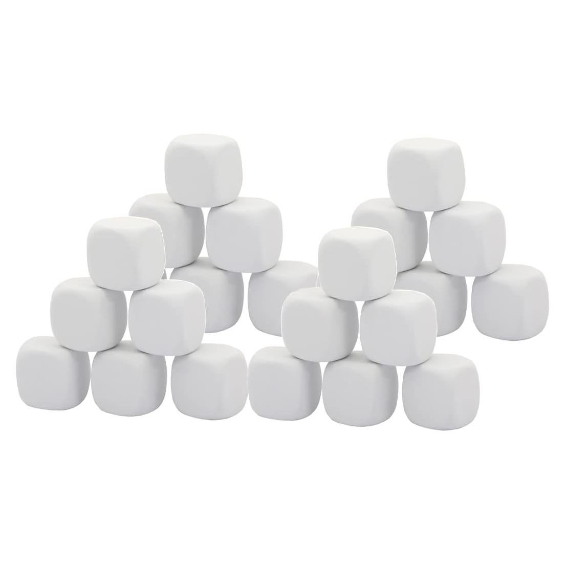 Dados de espuma EVA blanca Qidiwin 24PCS para niños