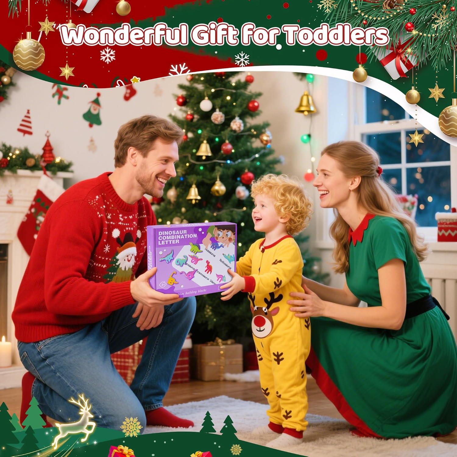 Rompecabezas de Madera Montessori Dinosaurios ABC 52 Piezas