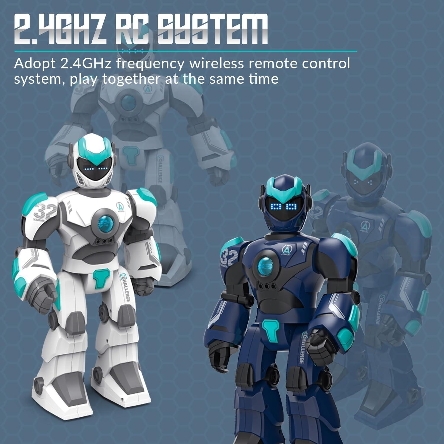 Robot Programable STEMTRON Blanco con Control por Voz y LED