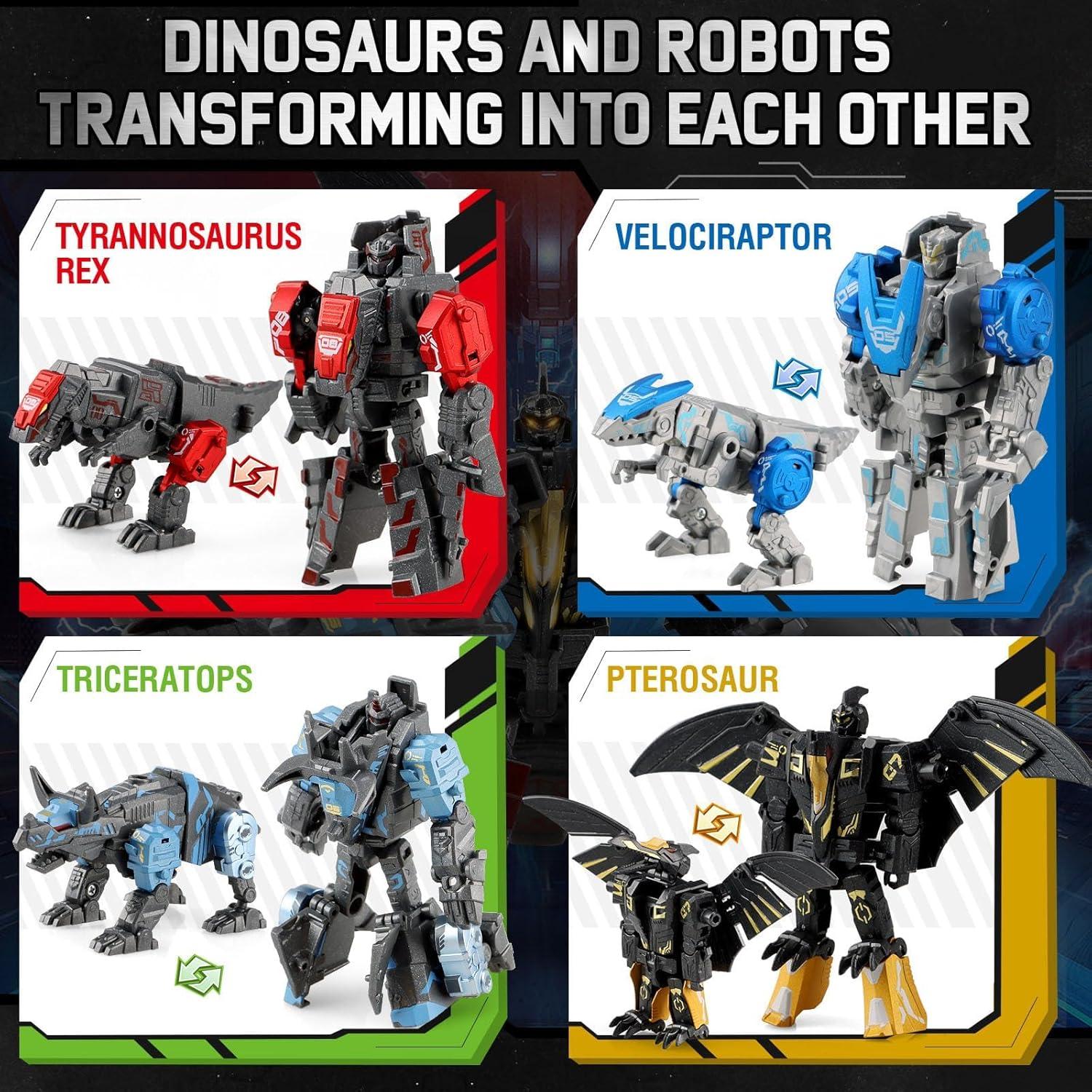 Juguete Dinosaurio Robot Transformable JONEG 11 en 1 - 218g