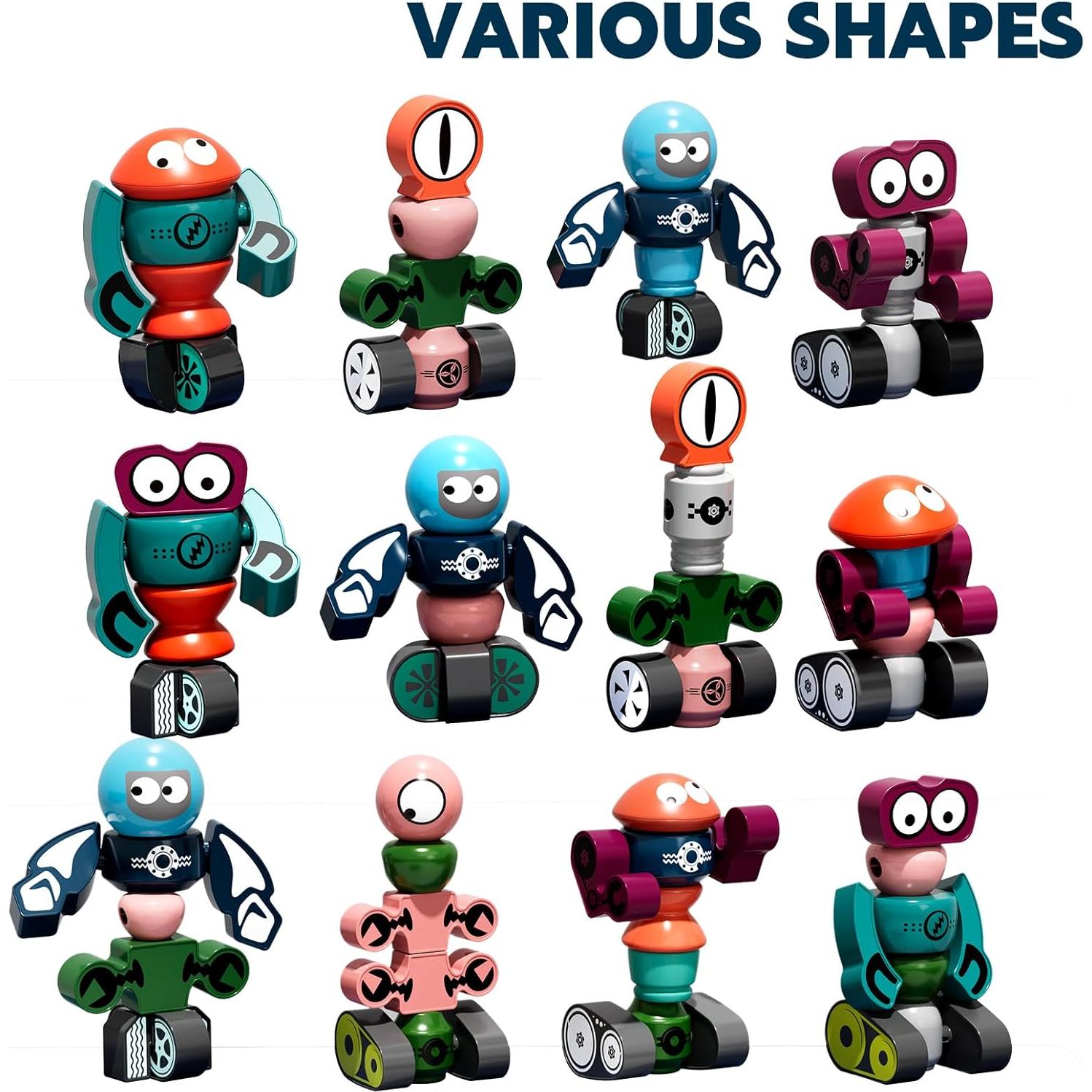 Juguete Robot Magnético TEMI para Niños 3 a 7 Años - 5 Robots de Planeta