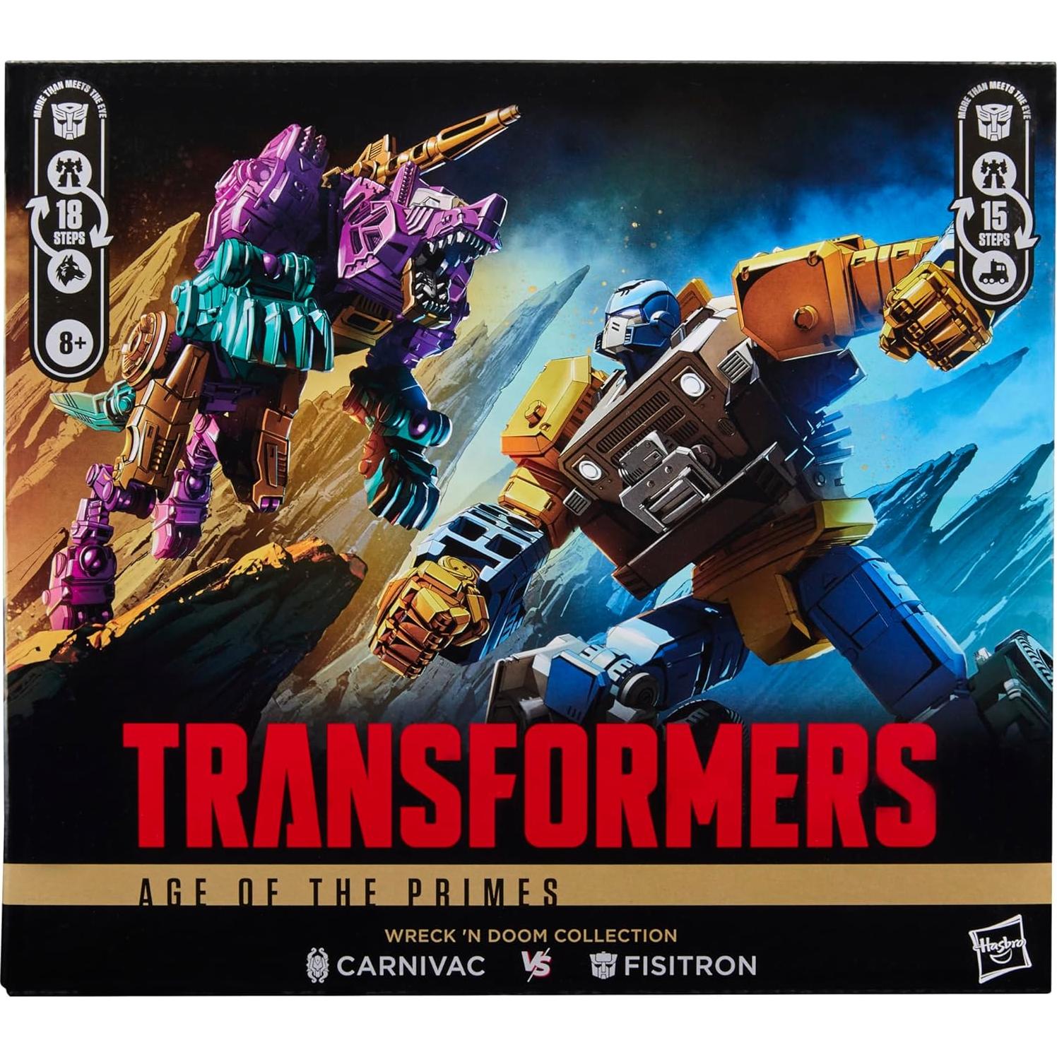 Transformers Wreck 'n Doom 2-Pack Fisitron y Carnivac 14 cm