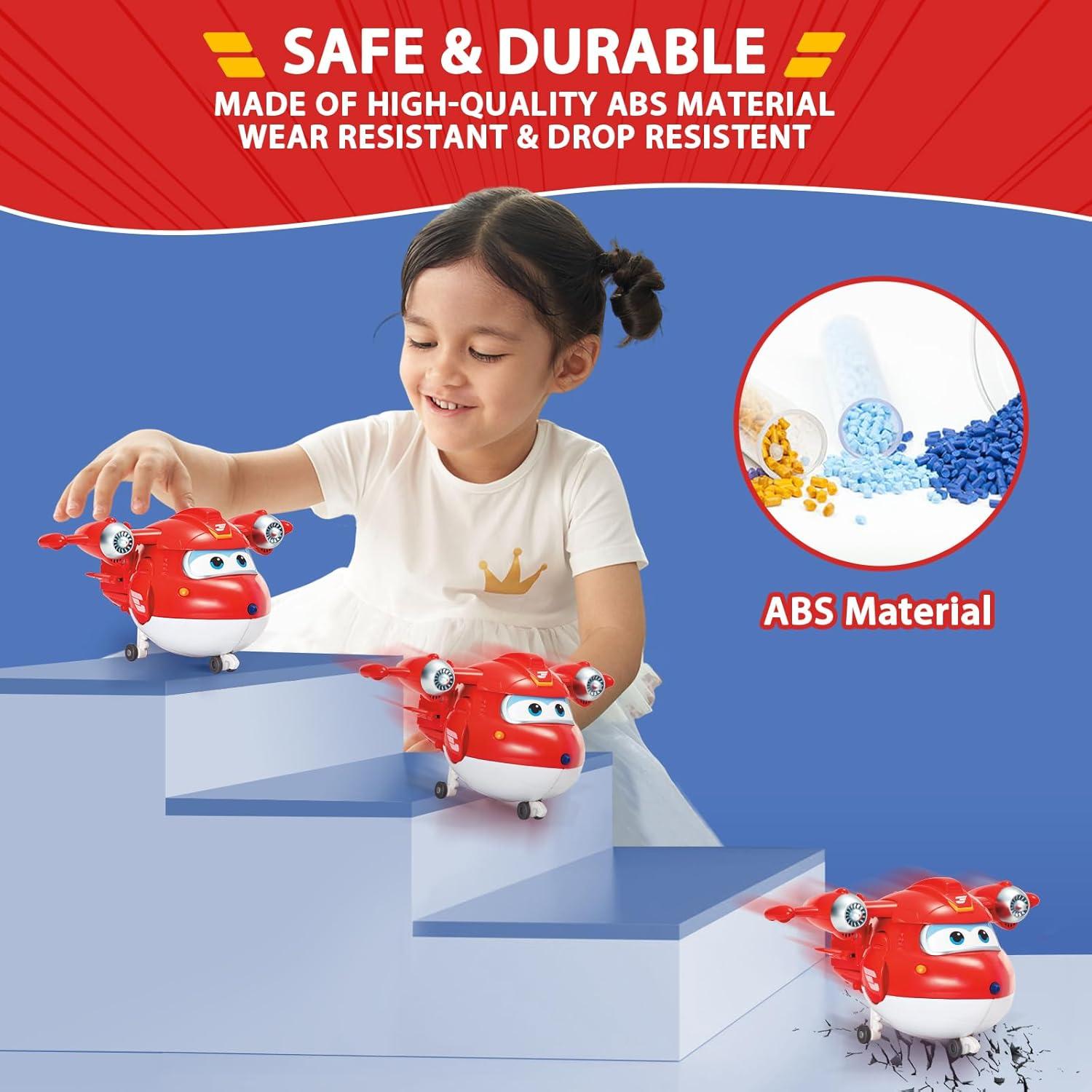 Figura de Acción Transformable Super Wings Jett 5" - Juguete Educativo