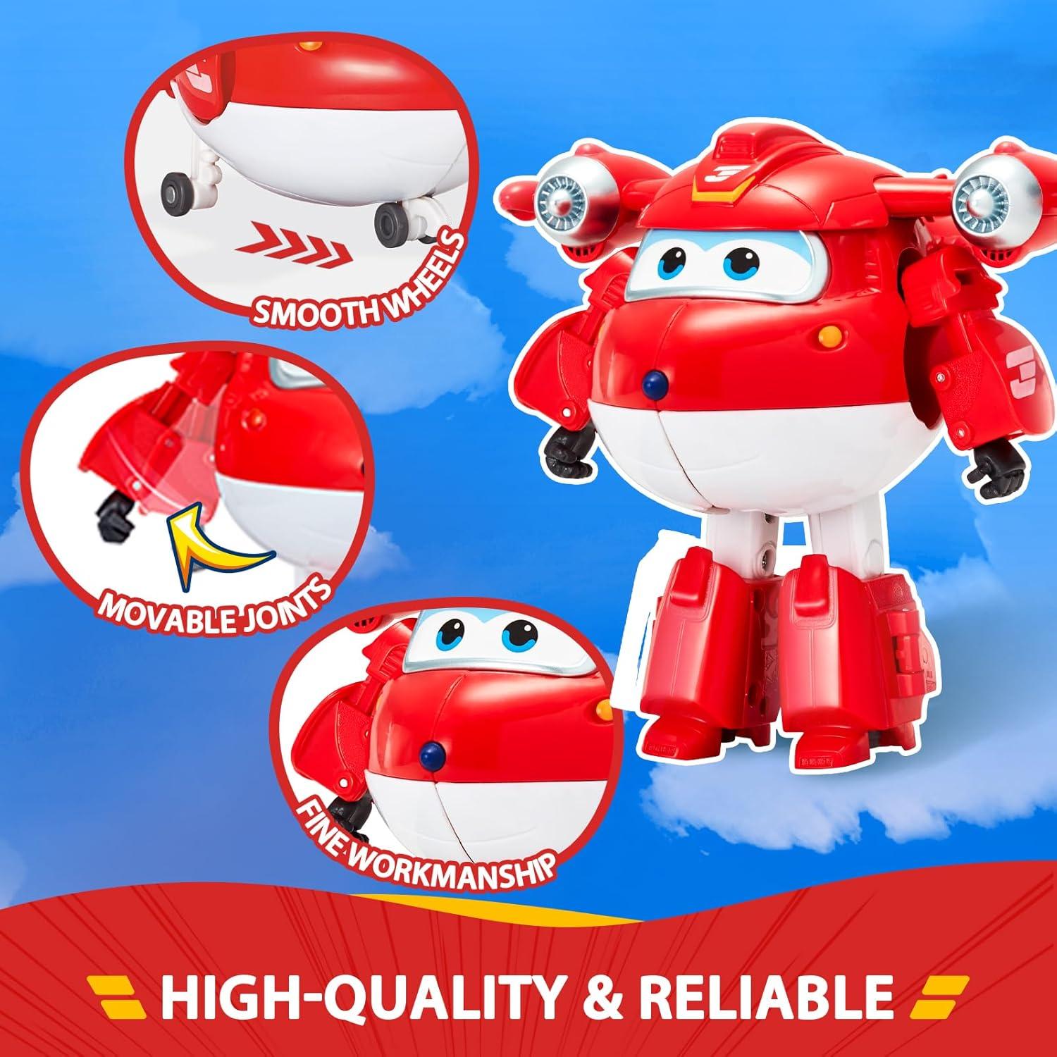 Figura de Acción Transformable Super Wings Jett 5" - Juguete Educativo