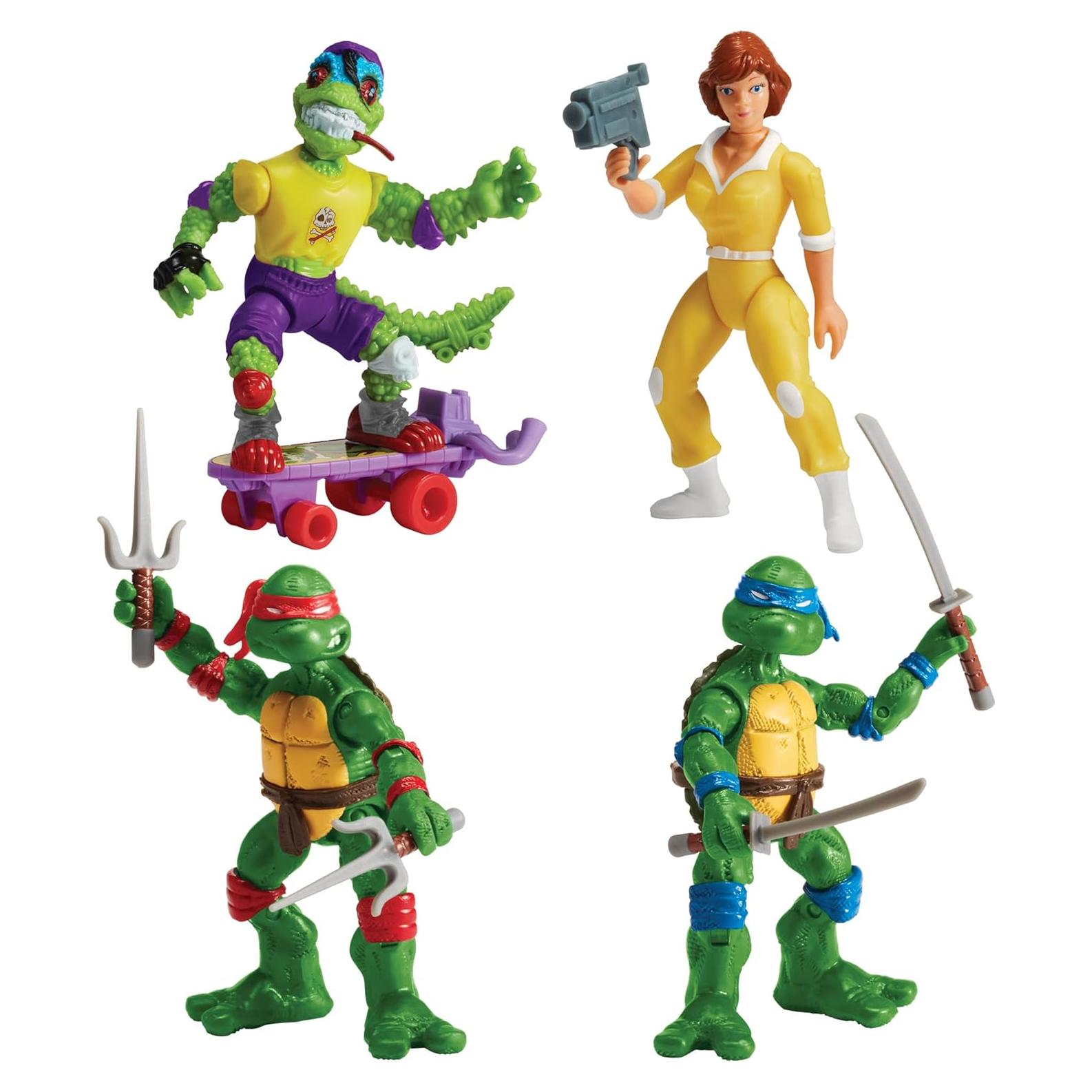 Colección Tortugas Ninja Playmates 4 Figuras 10-12.7 cm
