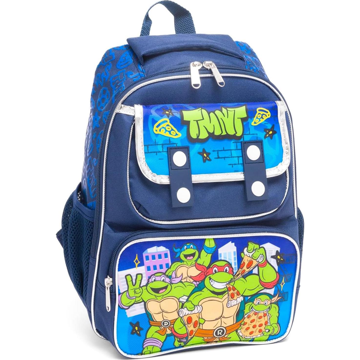 Mochila Mini Tortugas Ninja TMNT para Niños + Botella de Agua