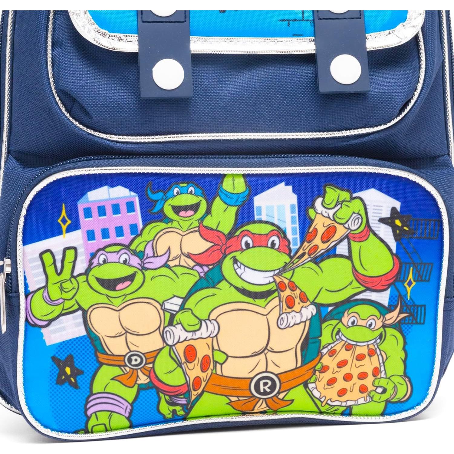 Mochila Mini Tortugas Ninja TMNT para Niños + Botella de Agua