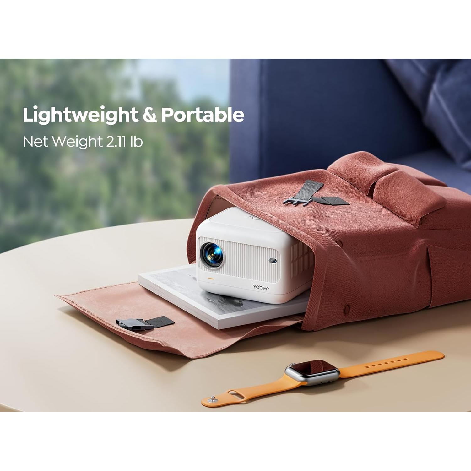 Mini Proyector YABER E1 1080P WiFi 5G Bluetooth 5.2 Portátil